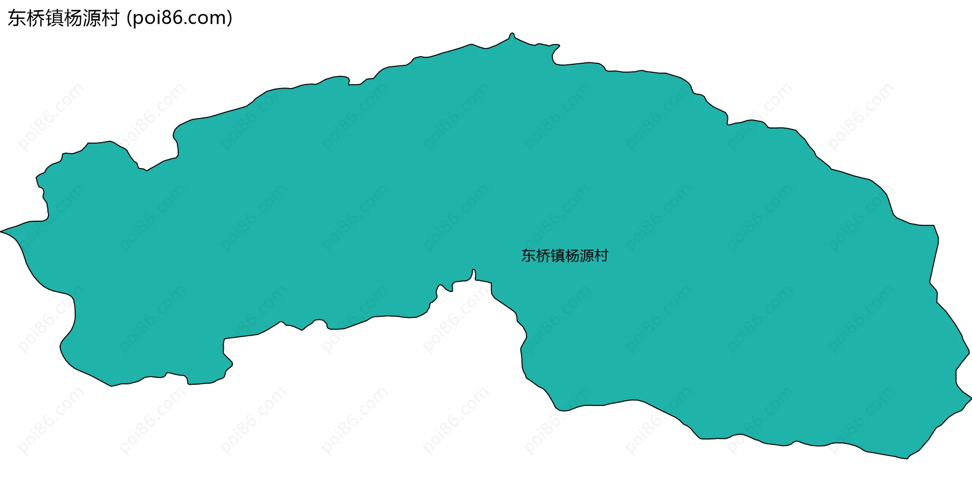 东桥镇杨源村边界地图