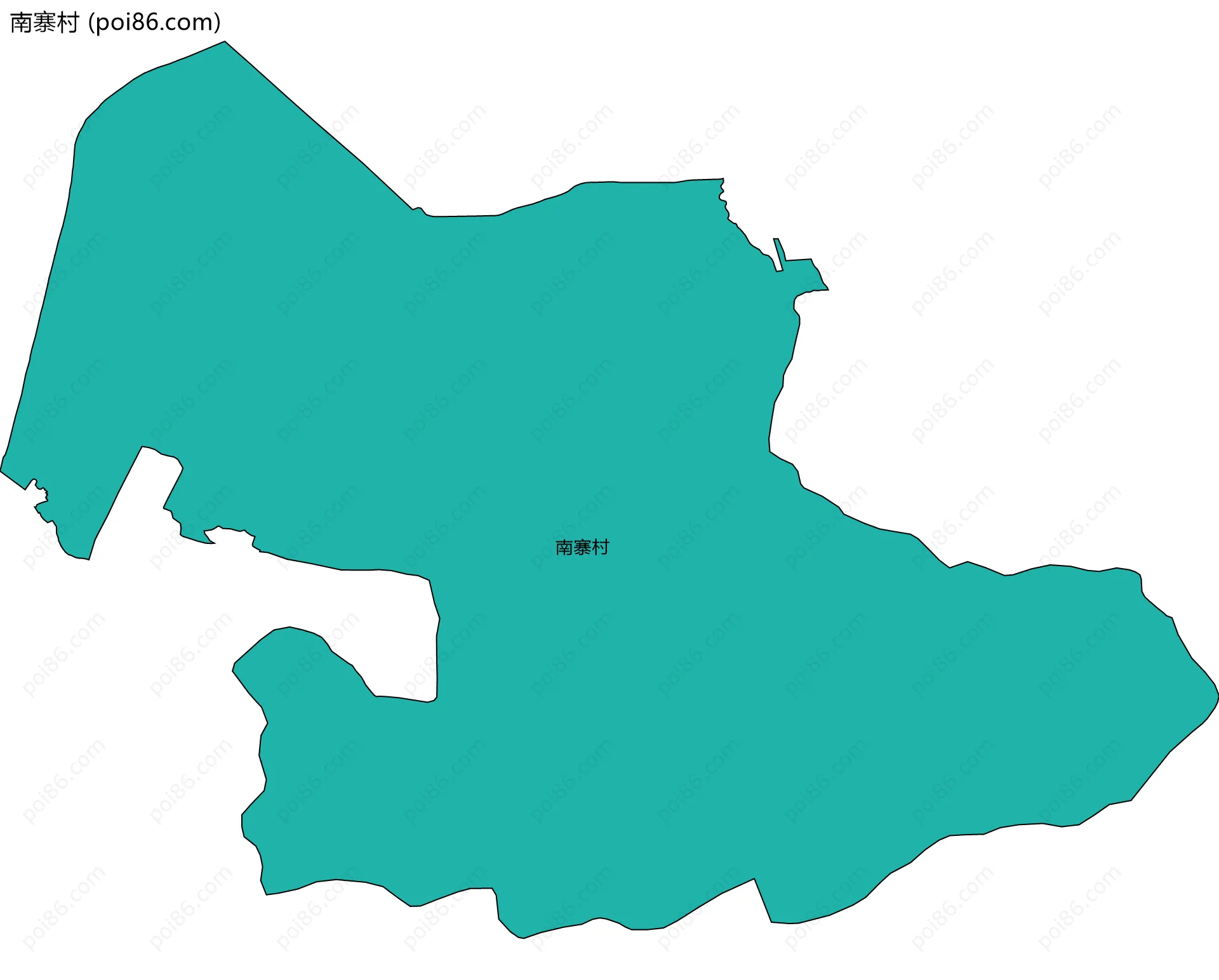 南寨村边界地图