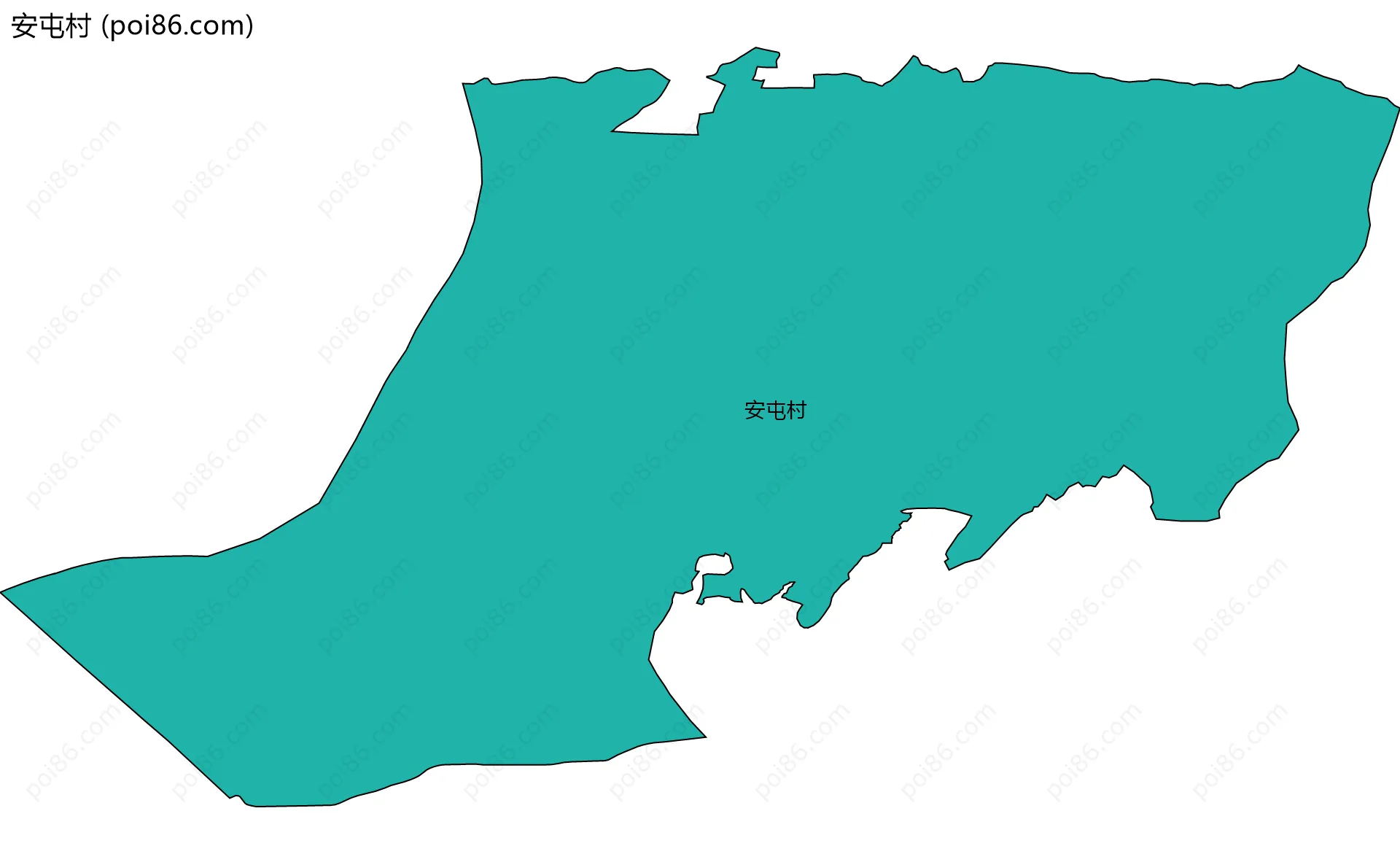 安屯村边界地图