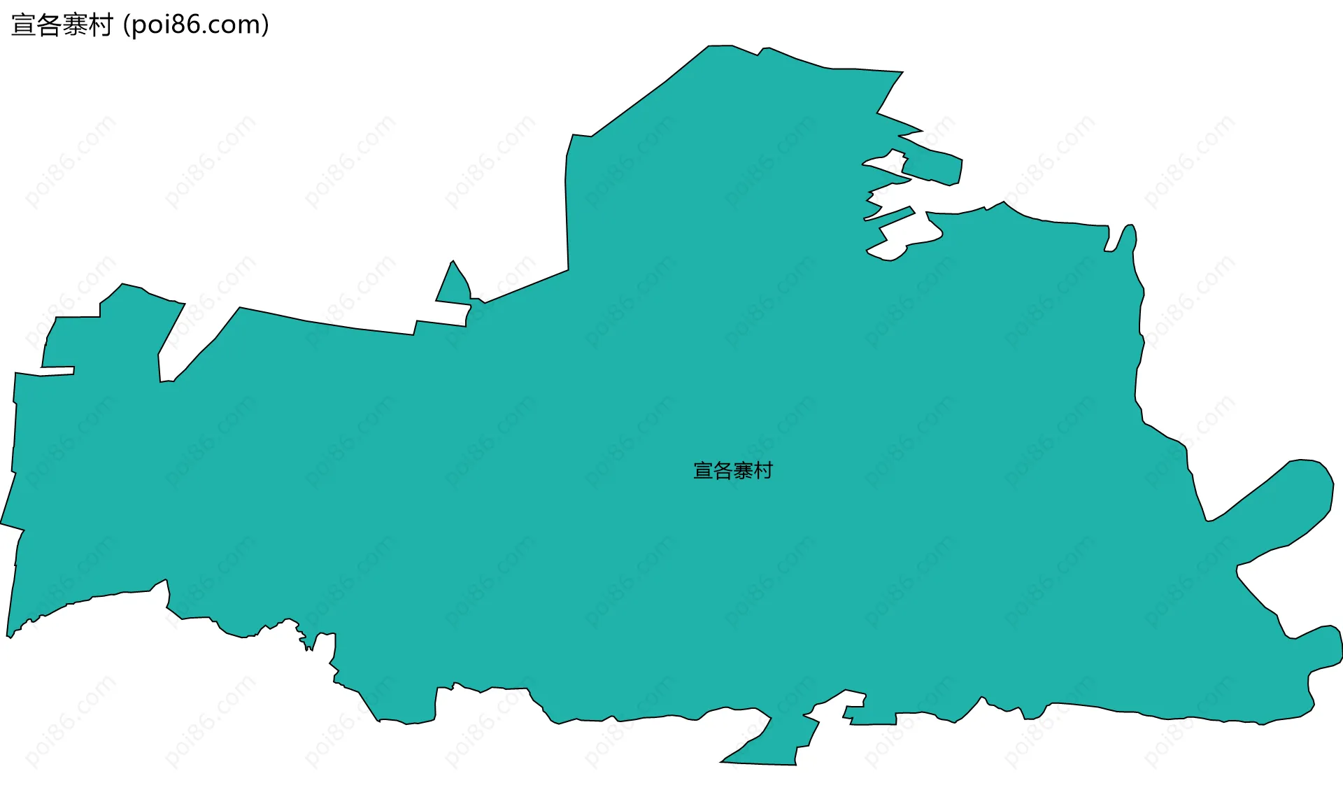 宣各寨村边界地图