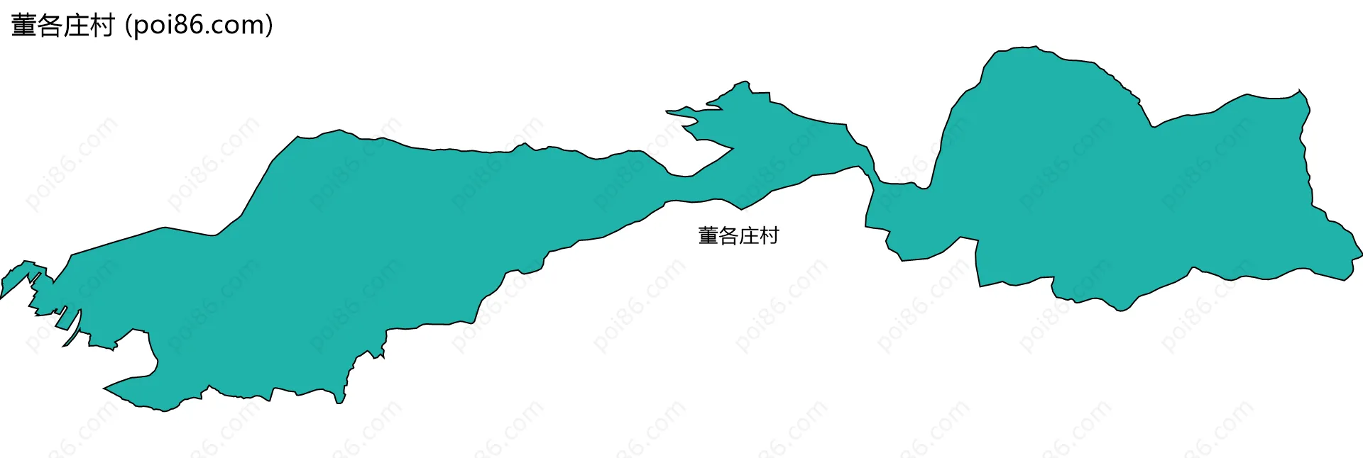 董各庄村边界地图