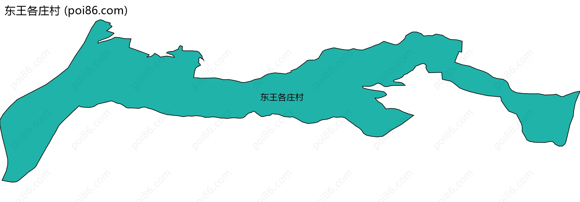 东王各庄村边界地图