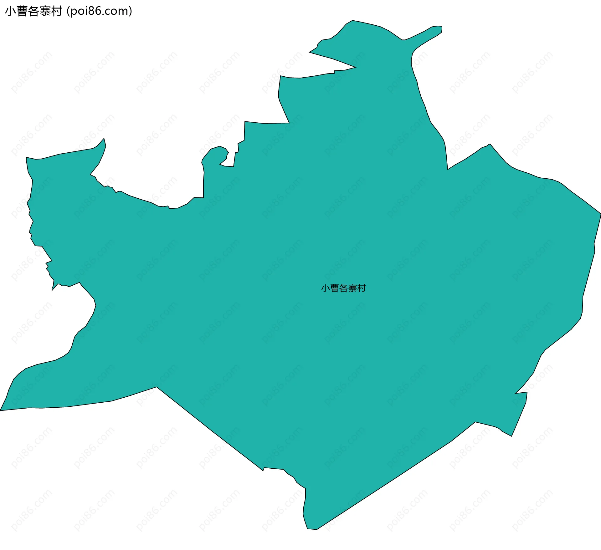 小曹各寨村边界地图