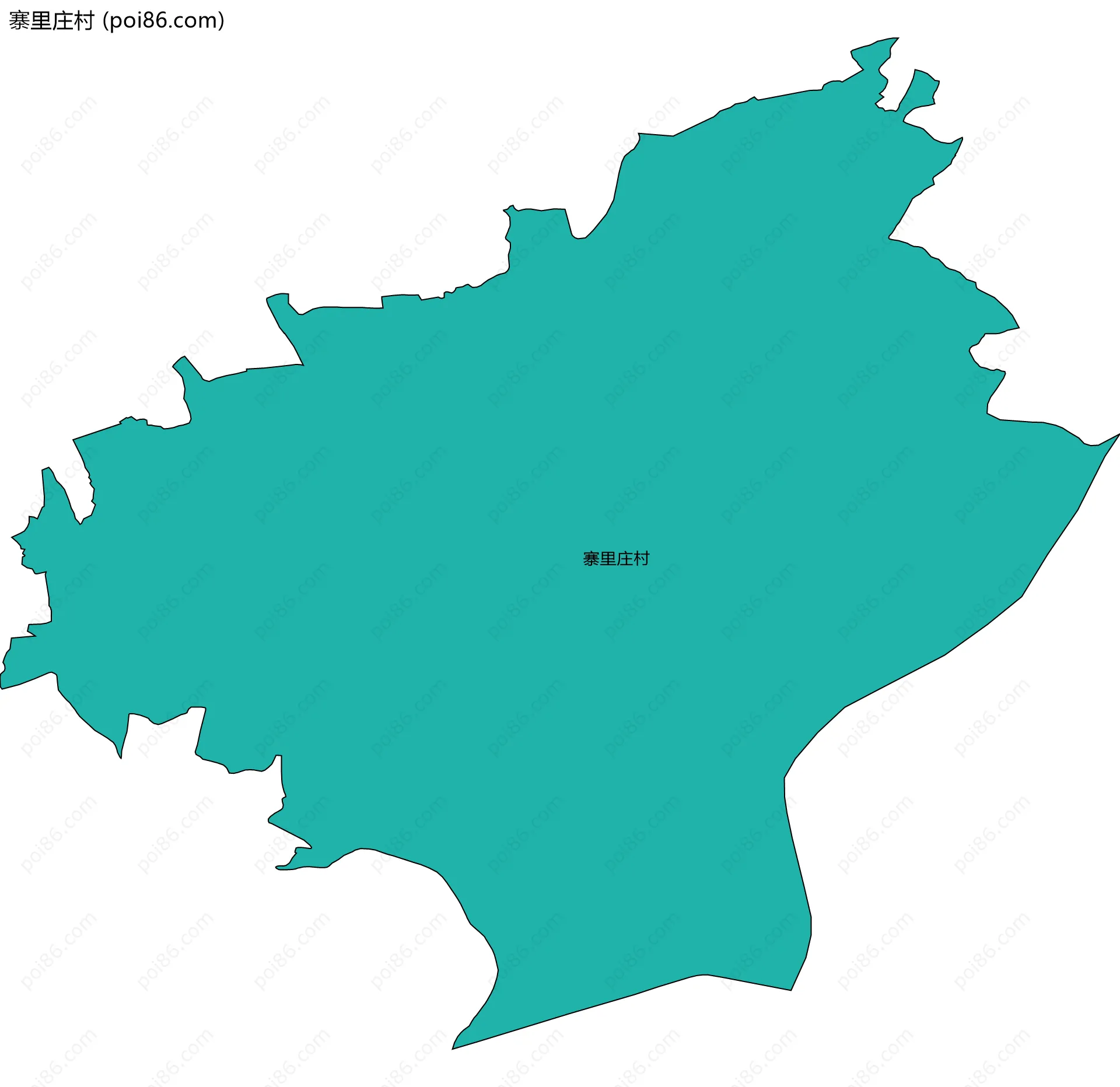 寨里庄村边界地图