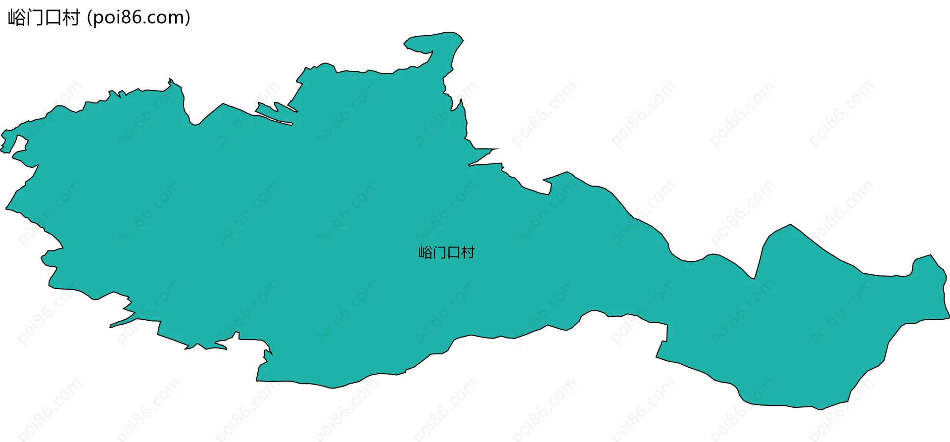 峪门口村边界地图