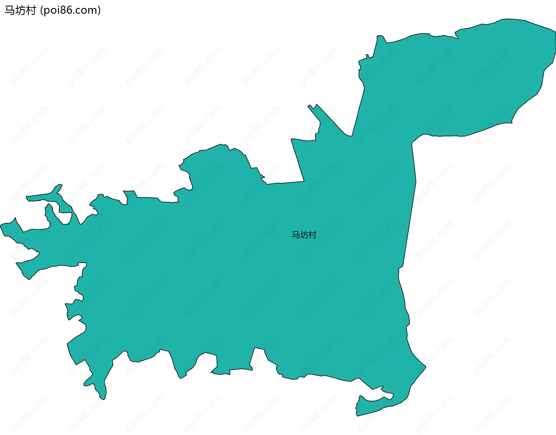 马坊村边界地图
