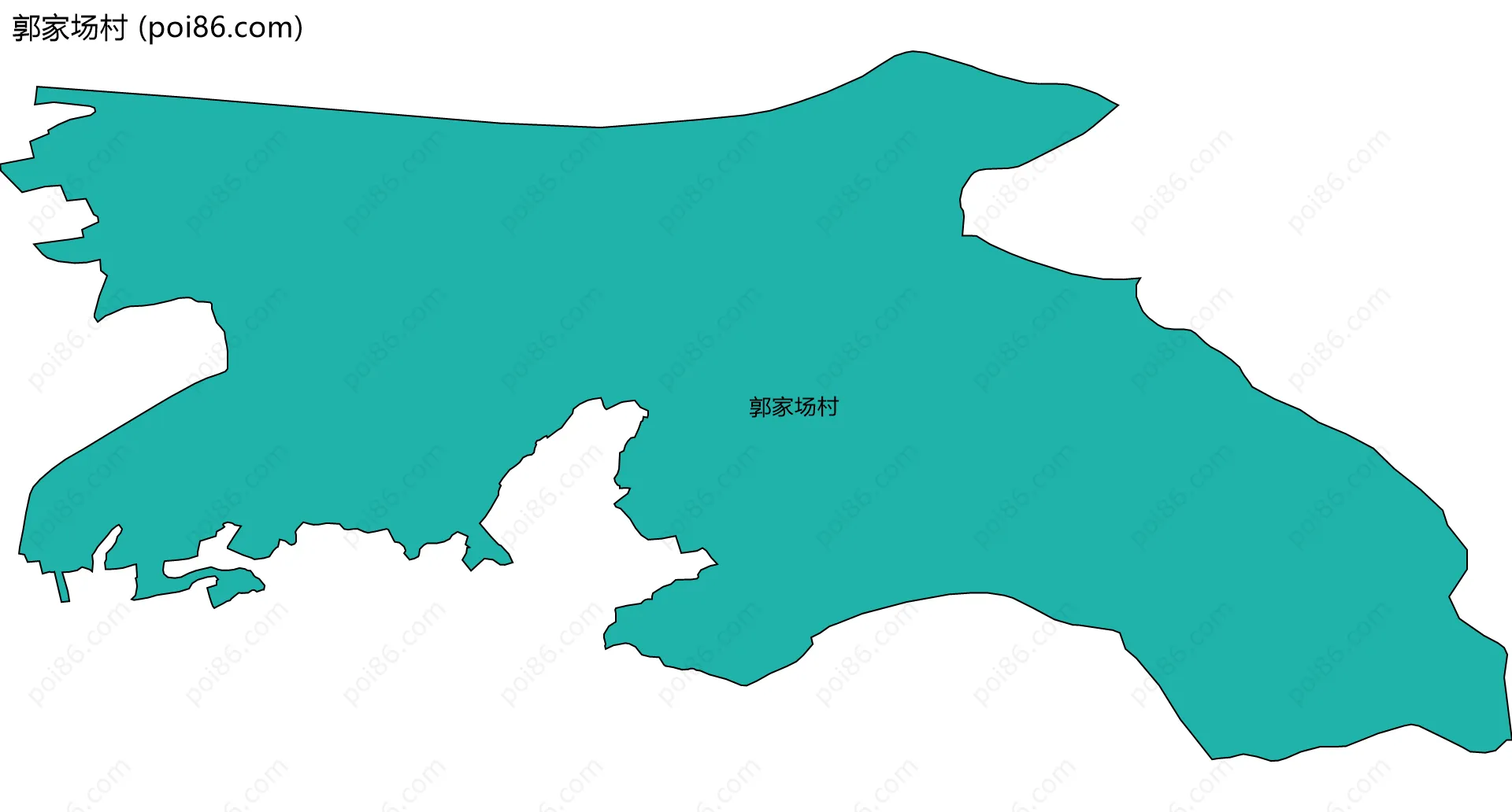 郭家场村边界地图