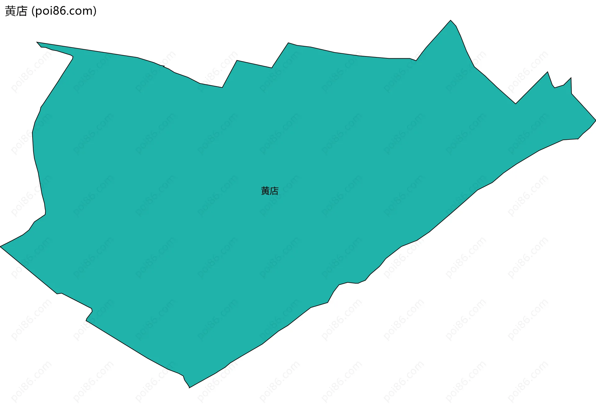 黄店边界地图