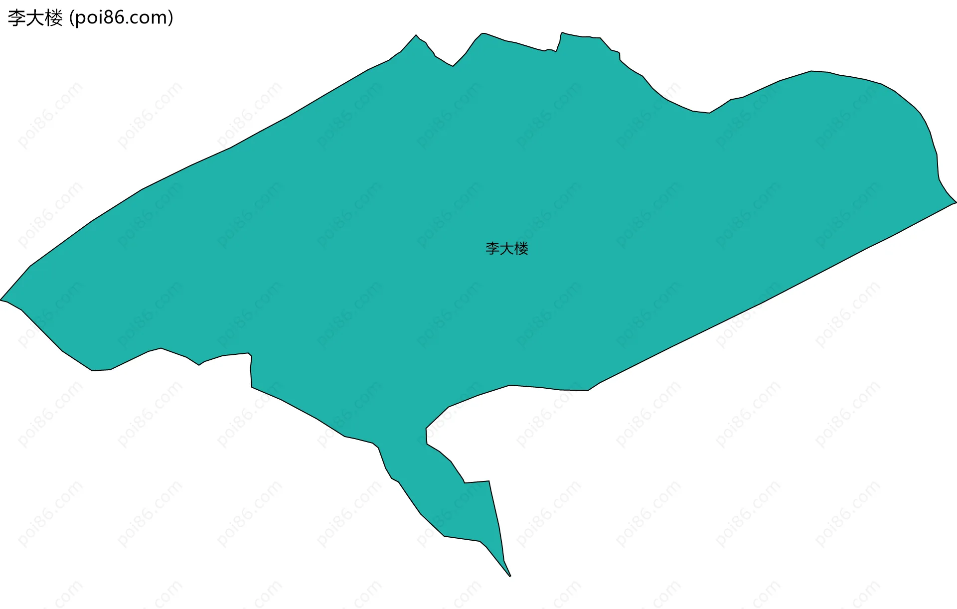 李大楼边界地图