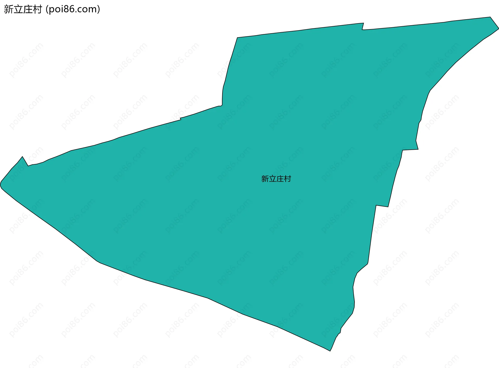 新立庄村边界地图