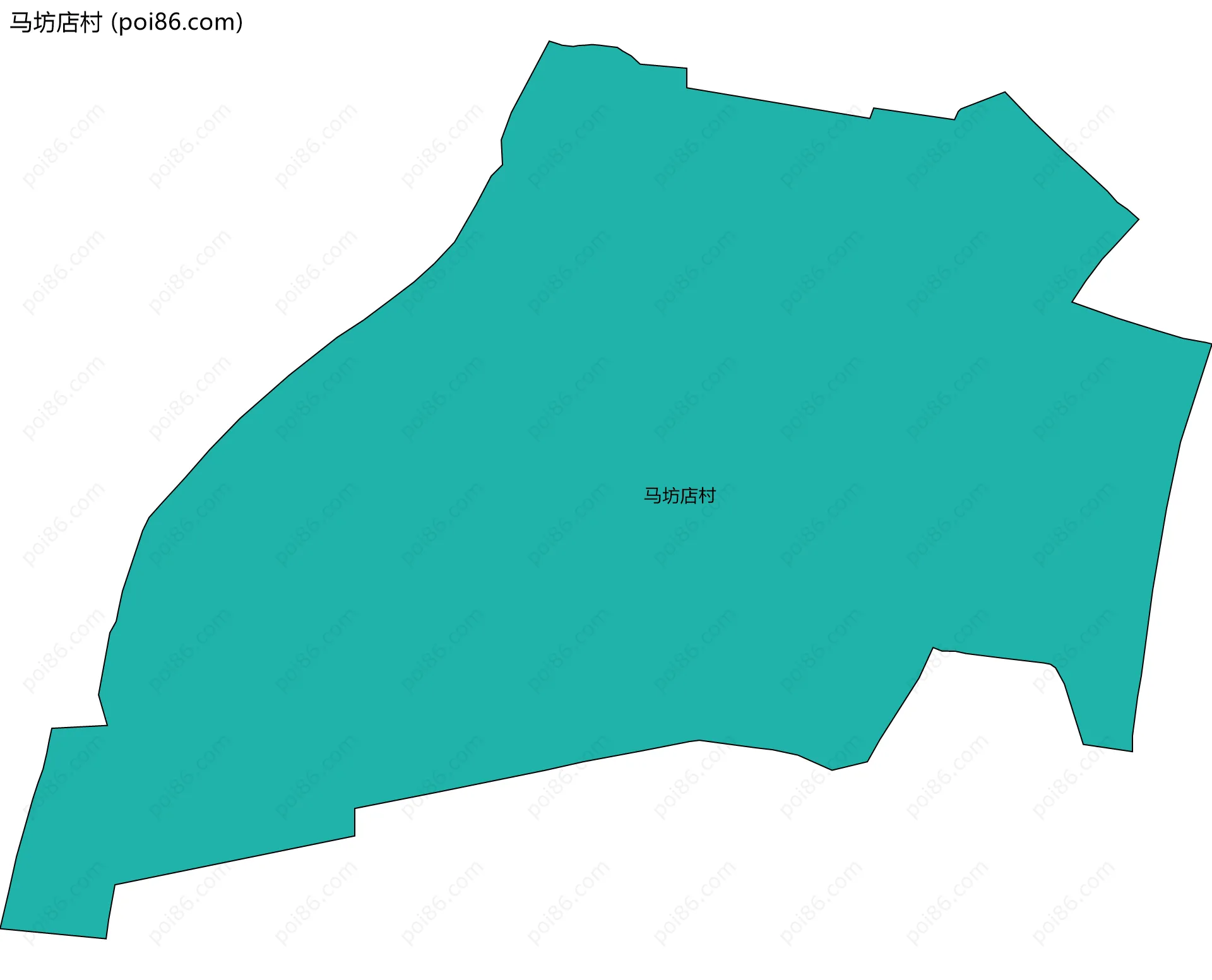 马坊店村边界地图