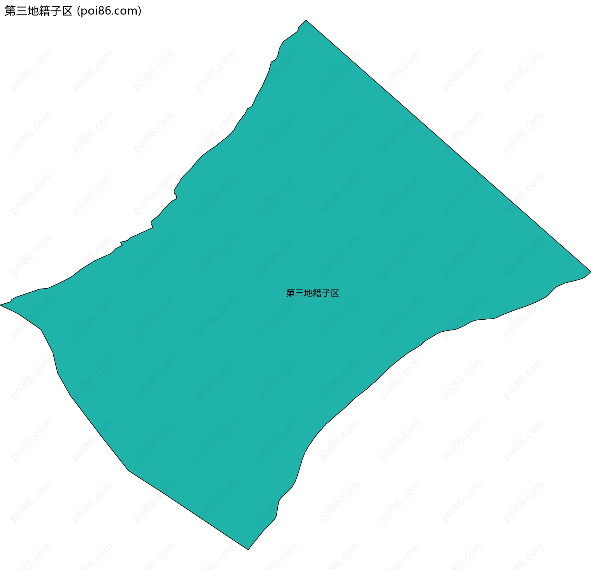 第三地籍子区边界地图