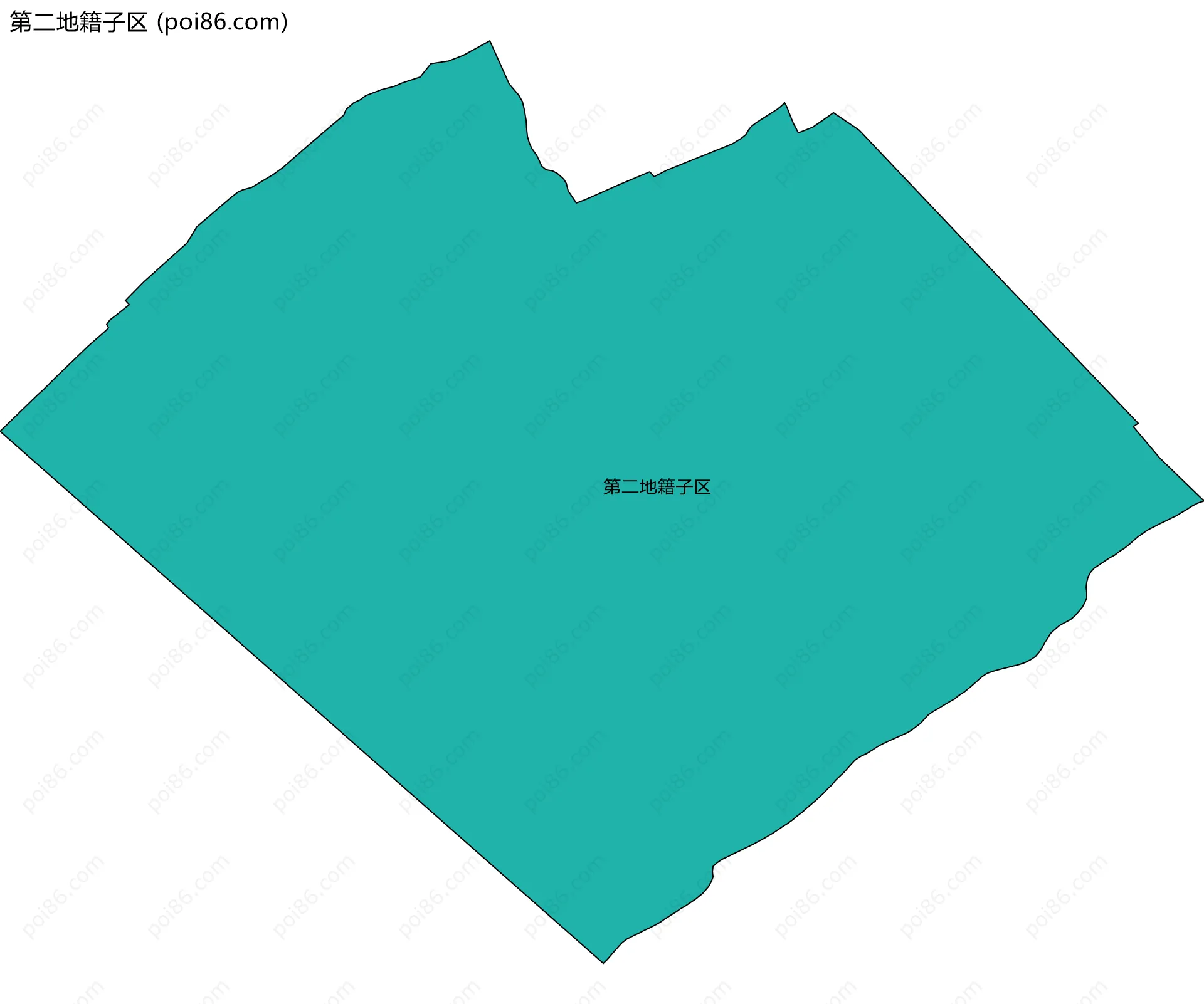 第二地籍子区边界地图