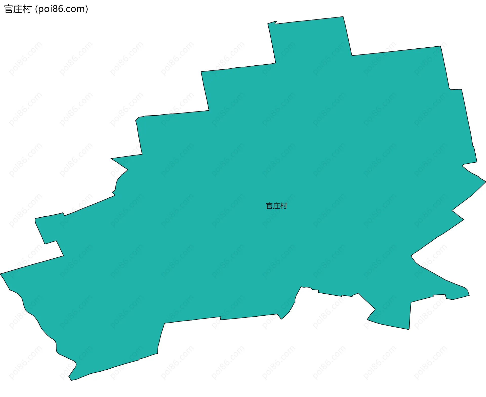 官庄村边界地图