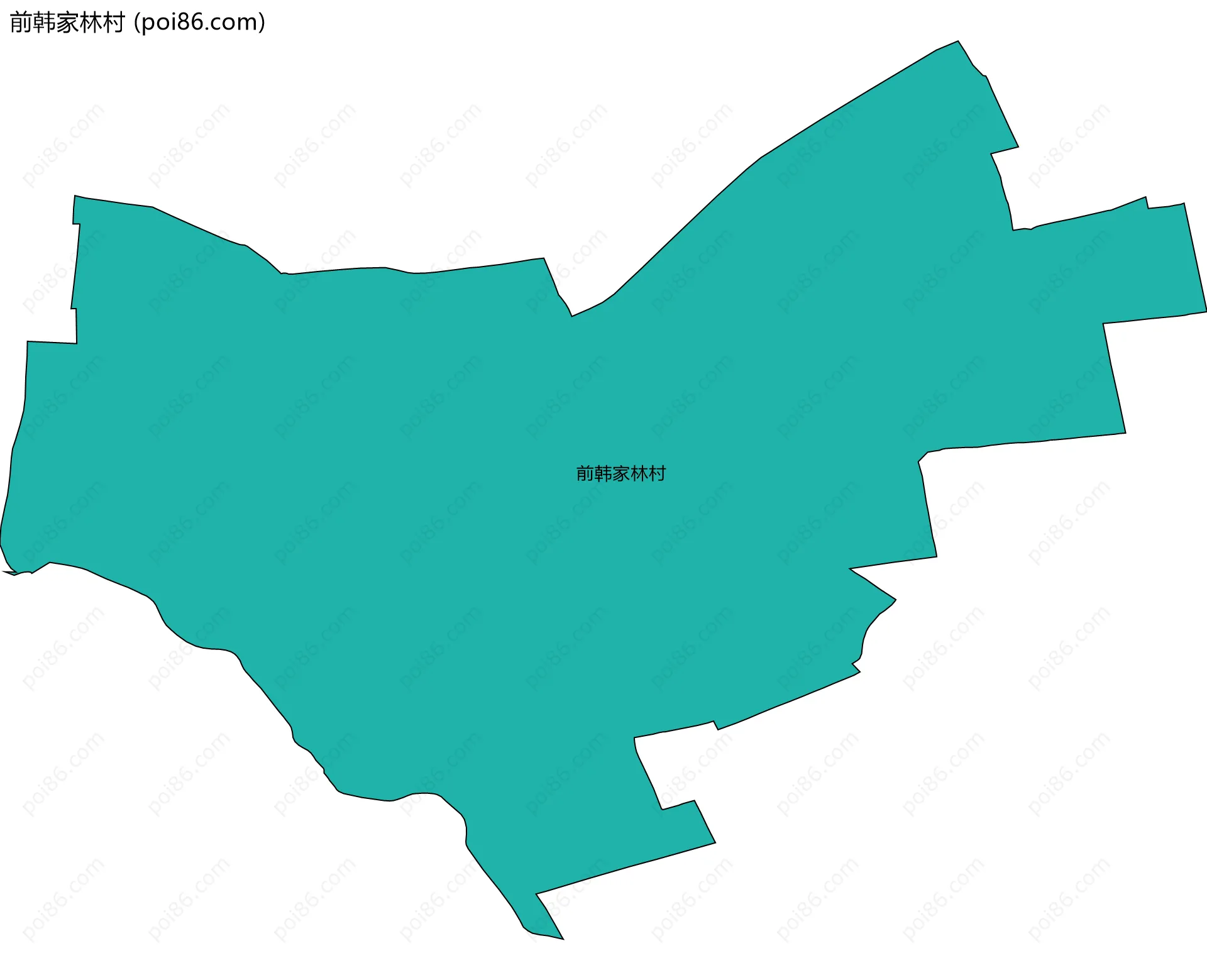 前韩家林村边界地图