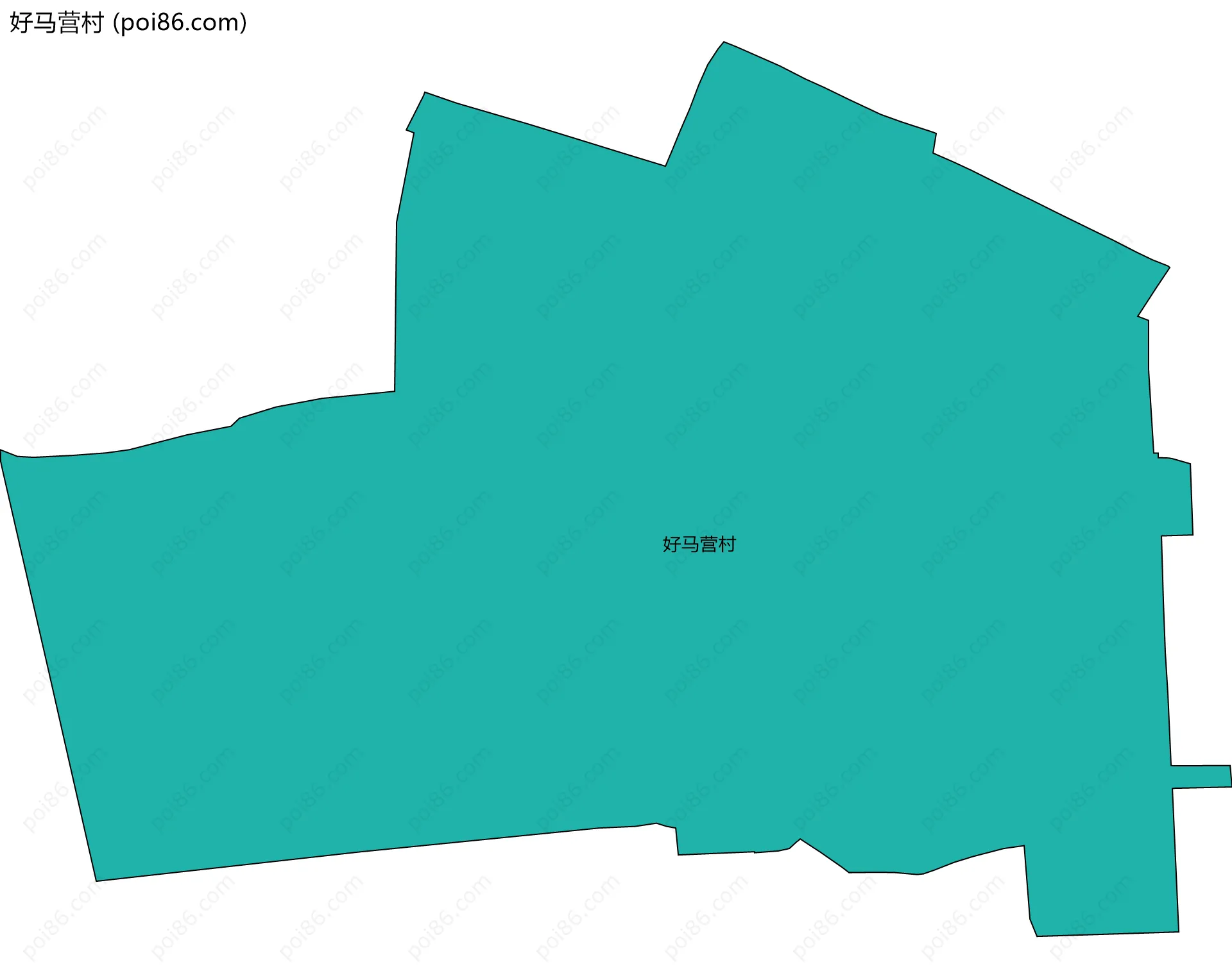 好马营村边界地图