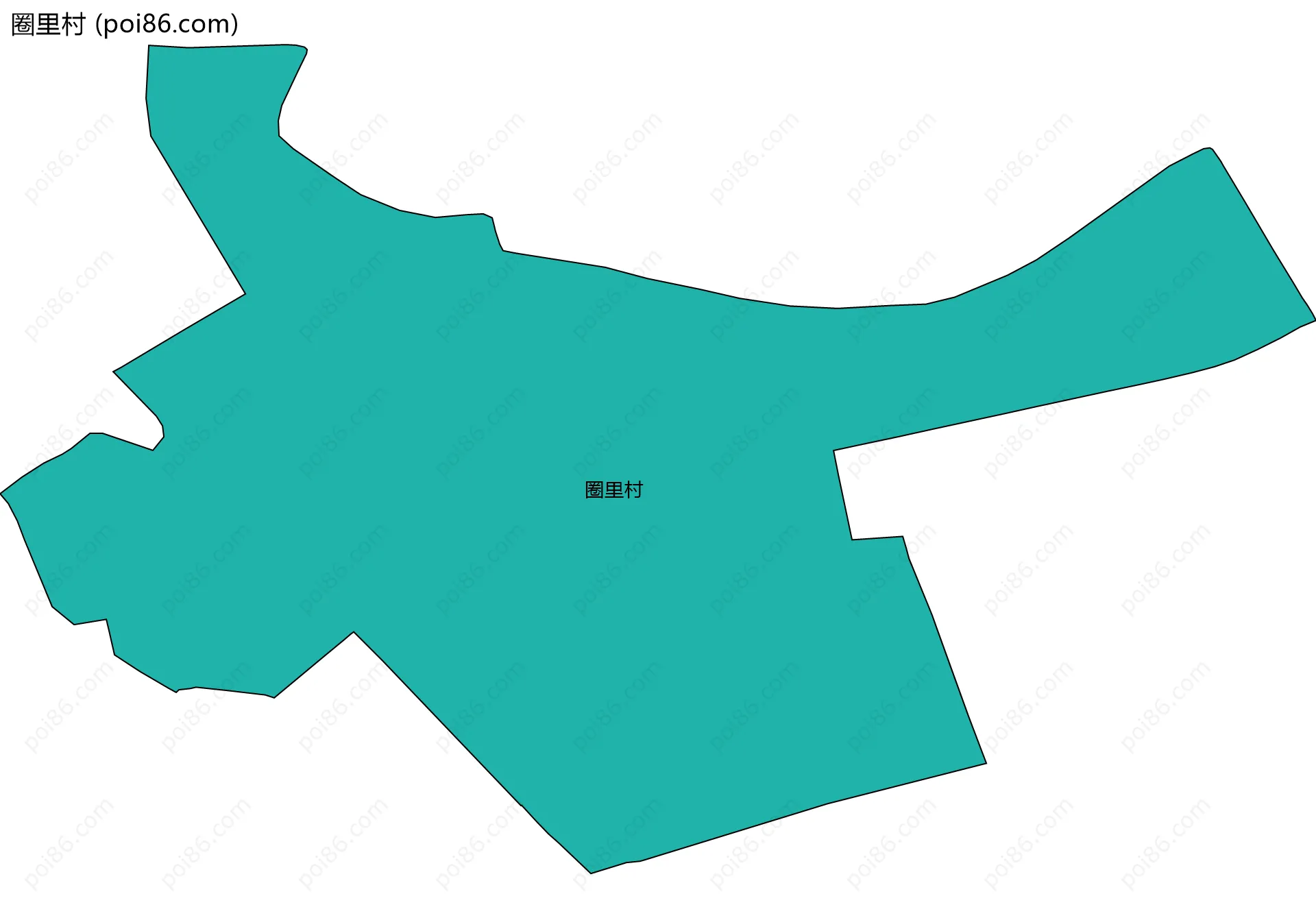 圈里村边界地图