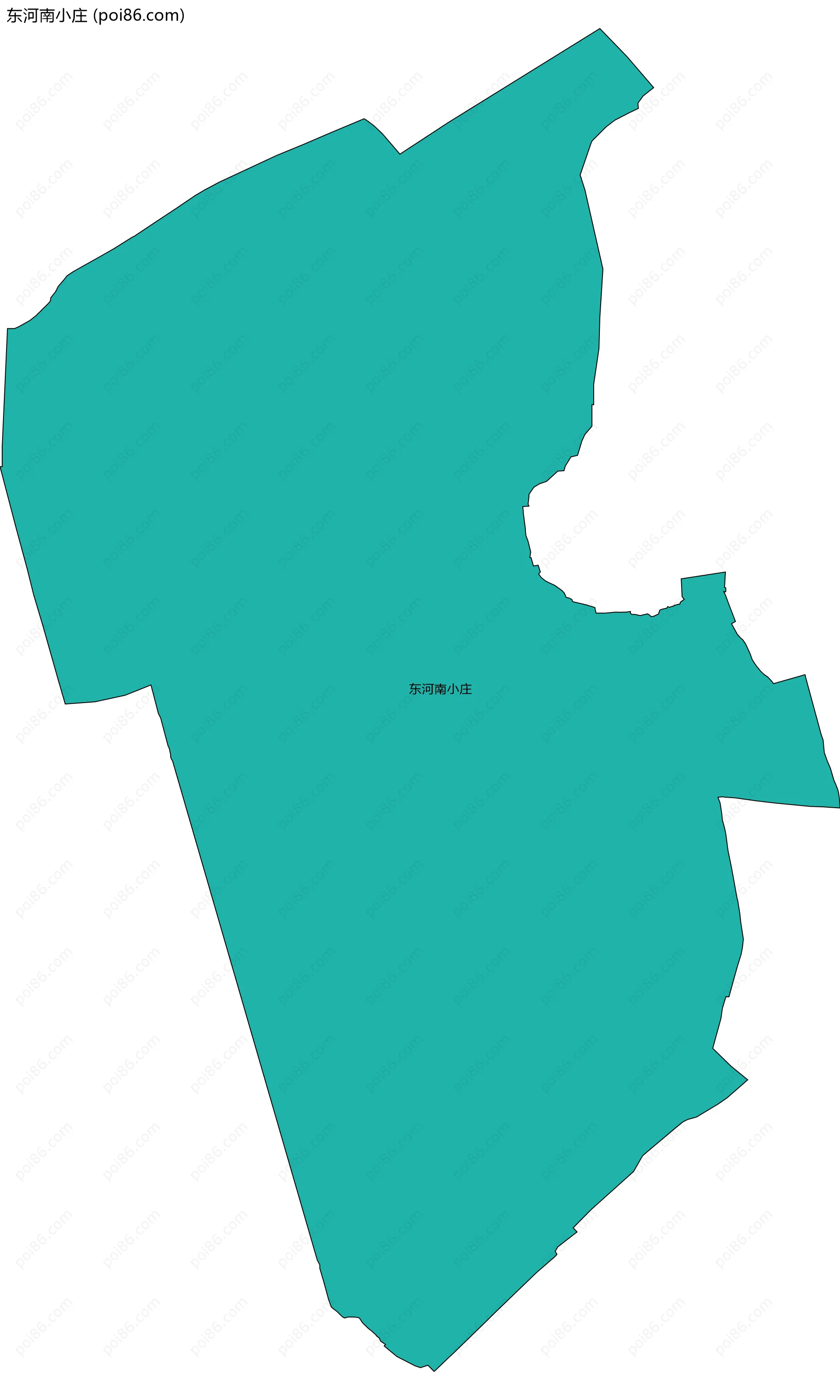 东河南小庄边界地图