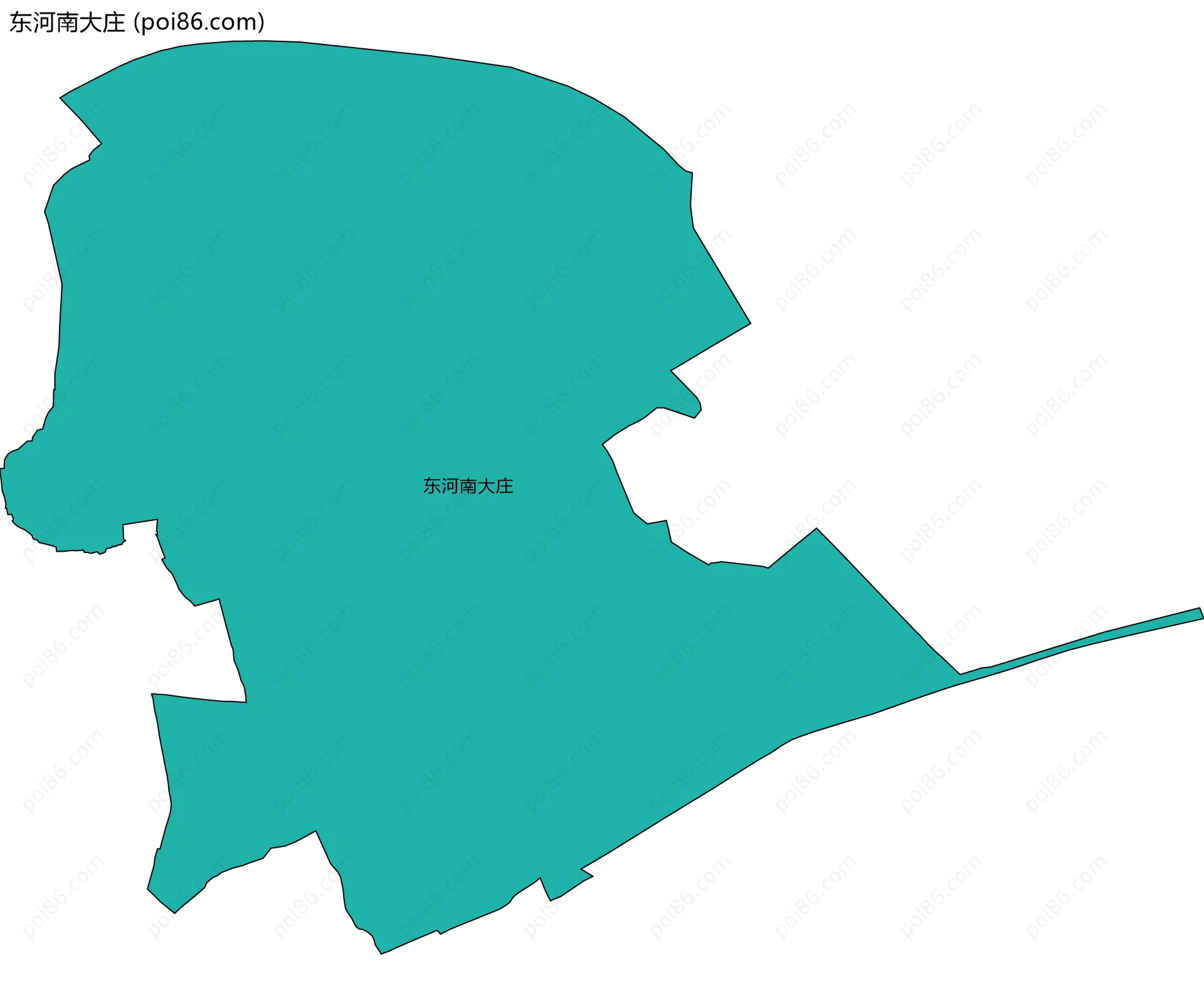 东河南大庄边界地图