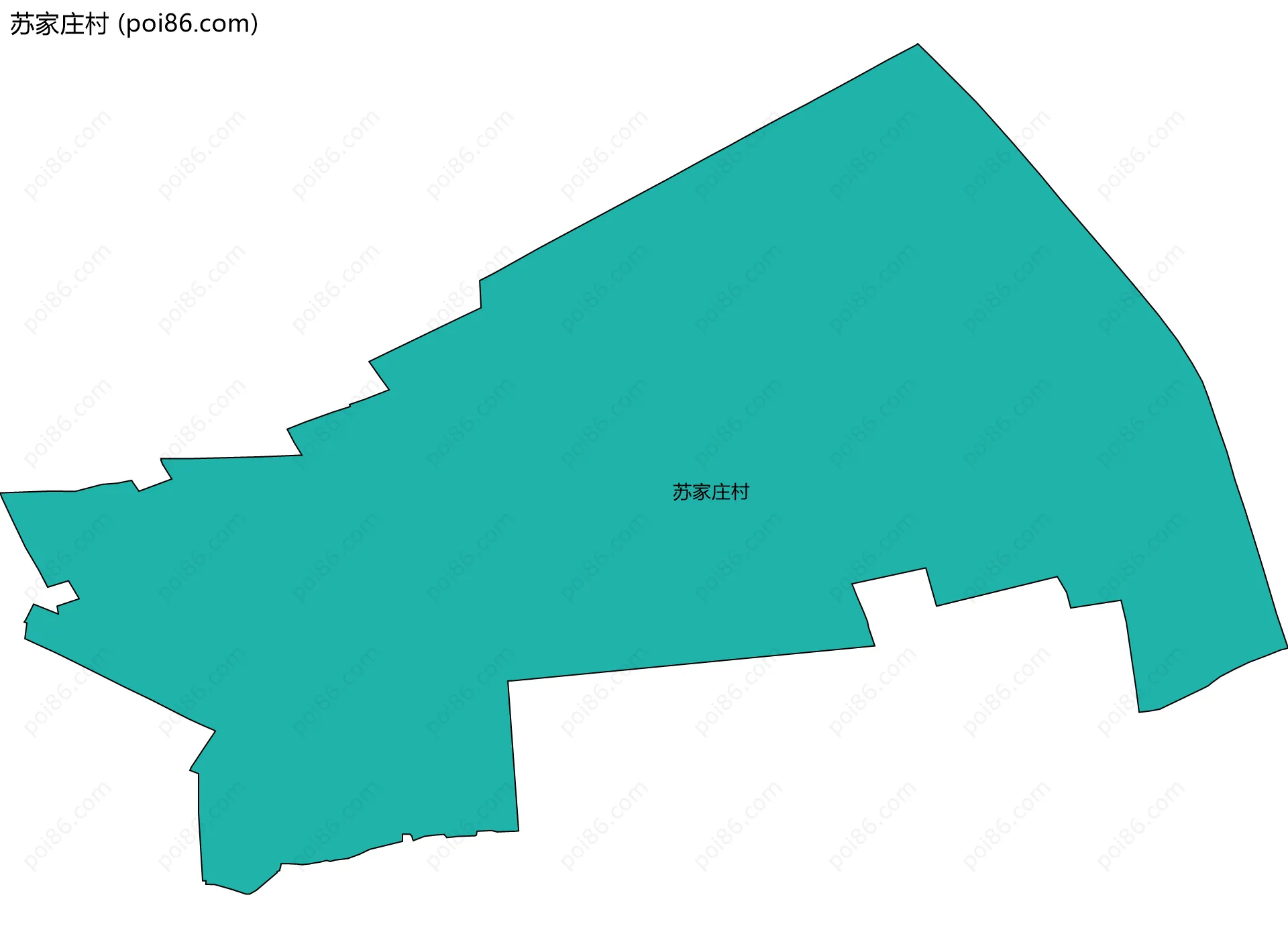 苏家庄村边界地图
