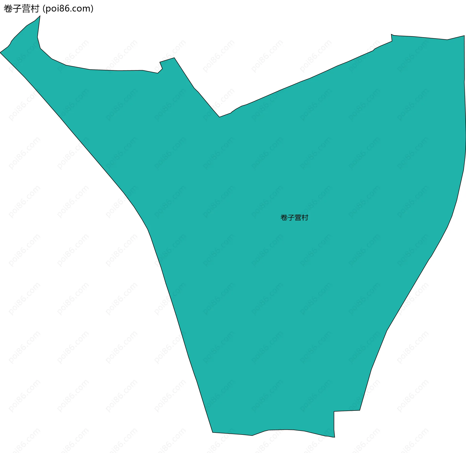 卷子营村边界地图