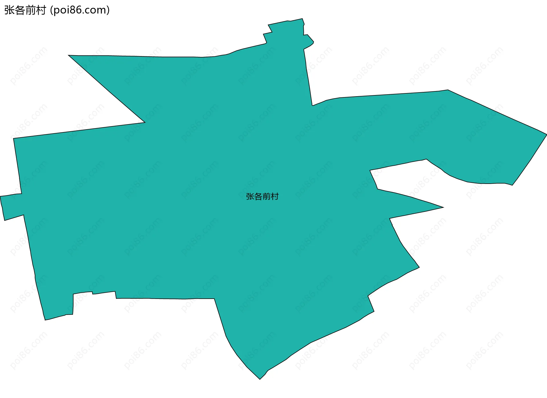 张各前村边界地图