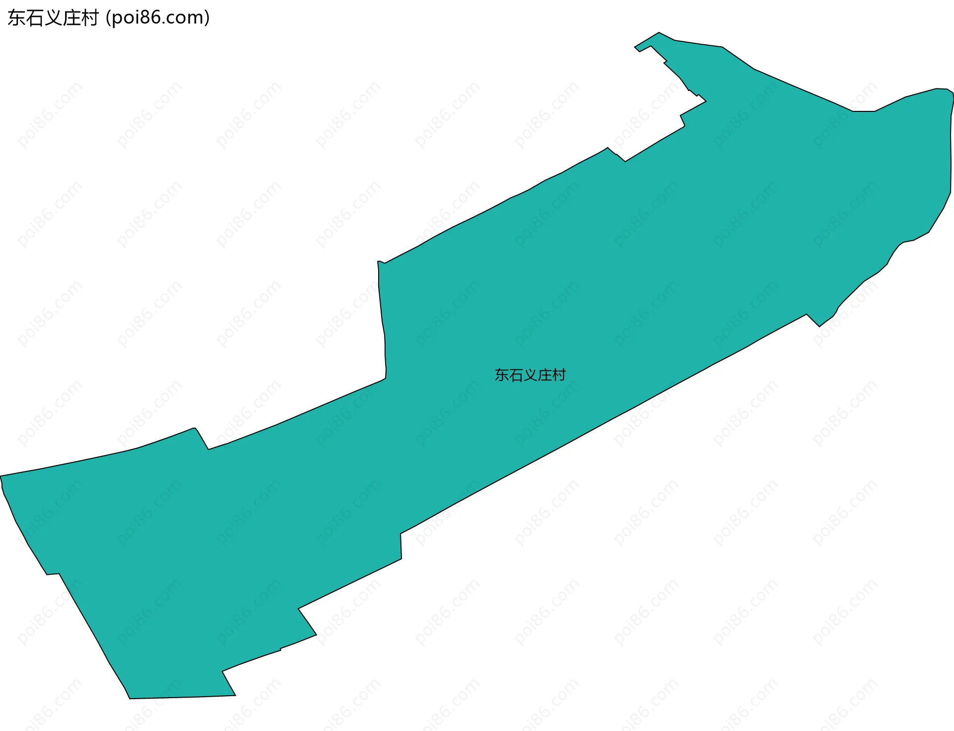 东石义庄村边界地图