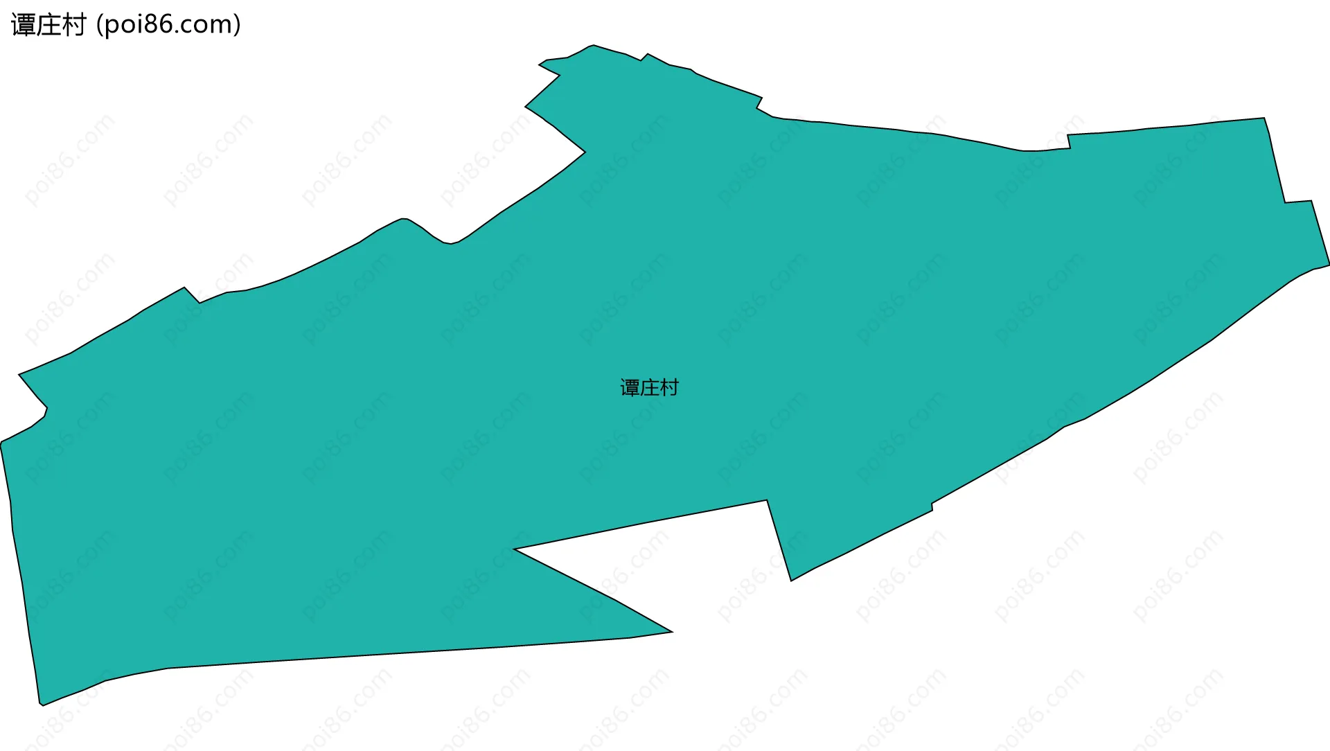 谭庄村边界地图