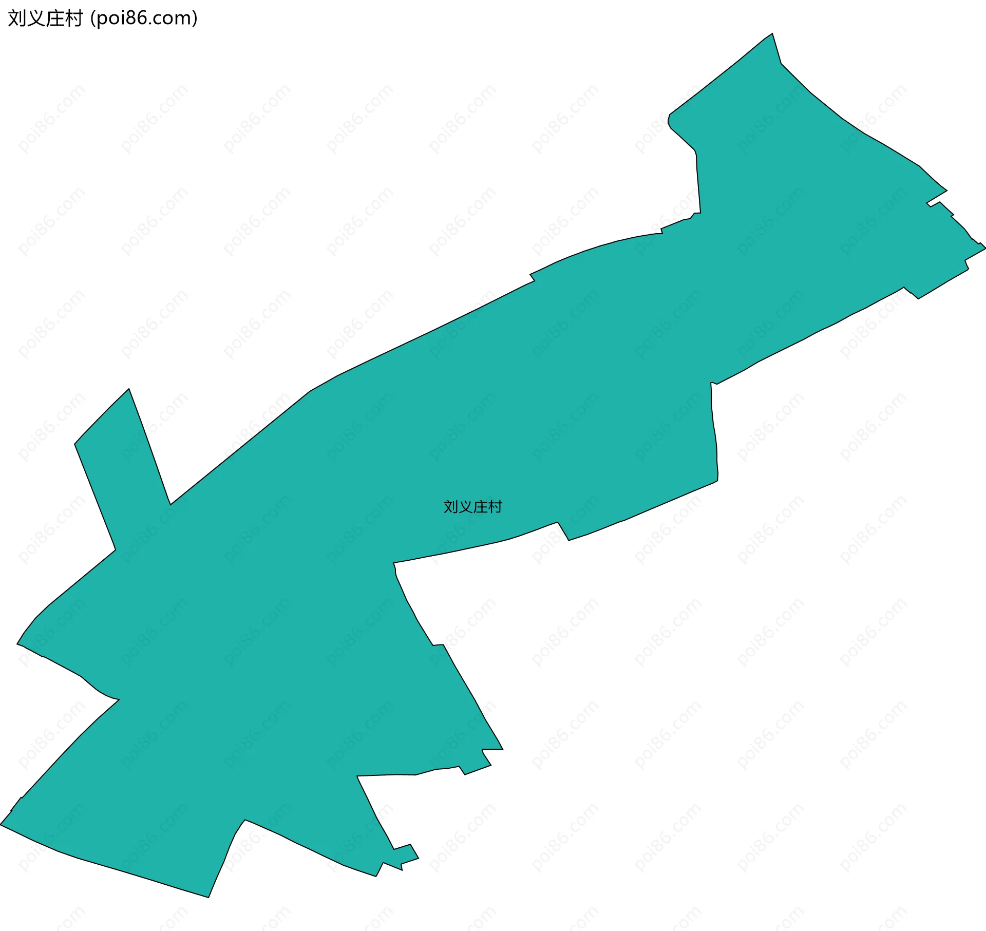 刘义庄村边界地图