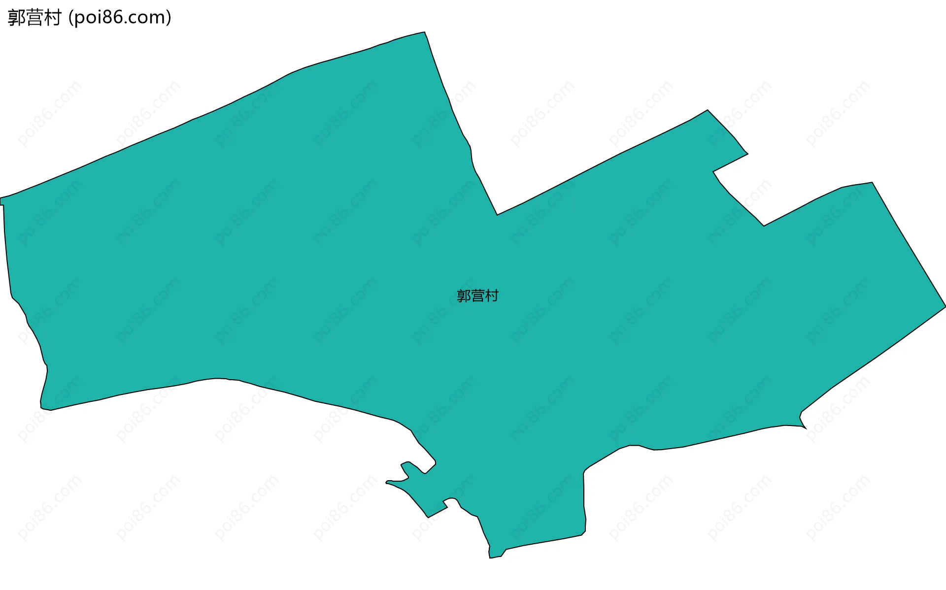 郭营村边界地图