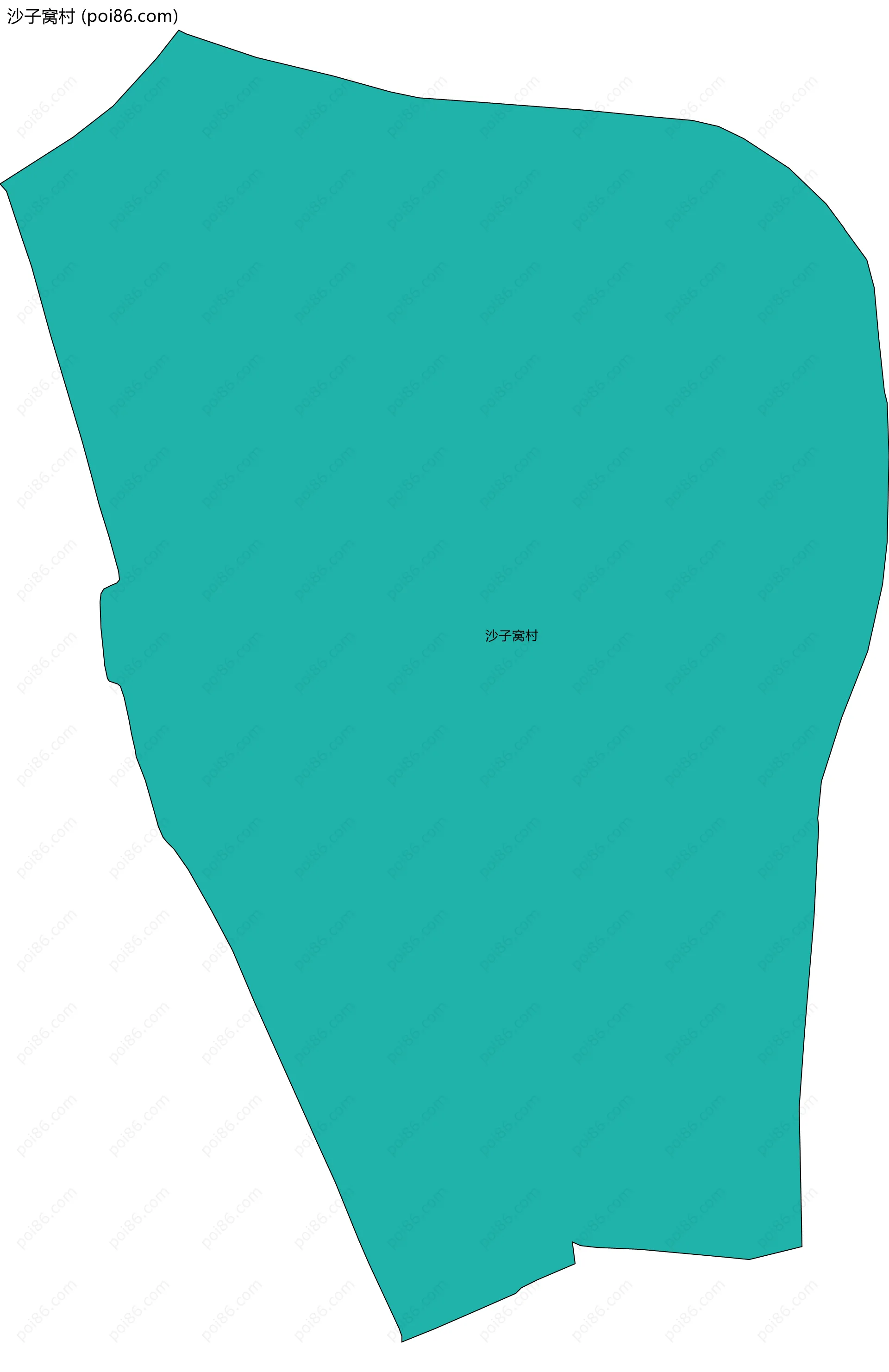 沙子窝村边界地图