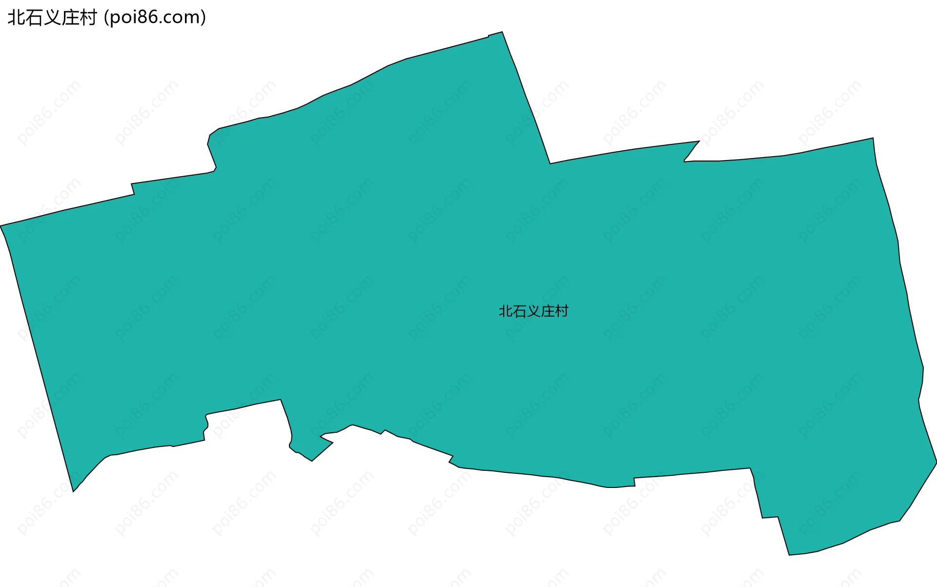 北石义庄村边界地图