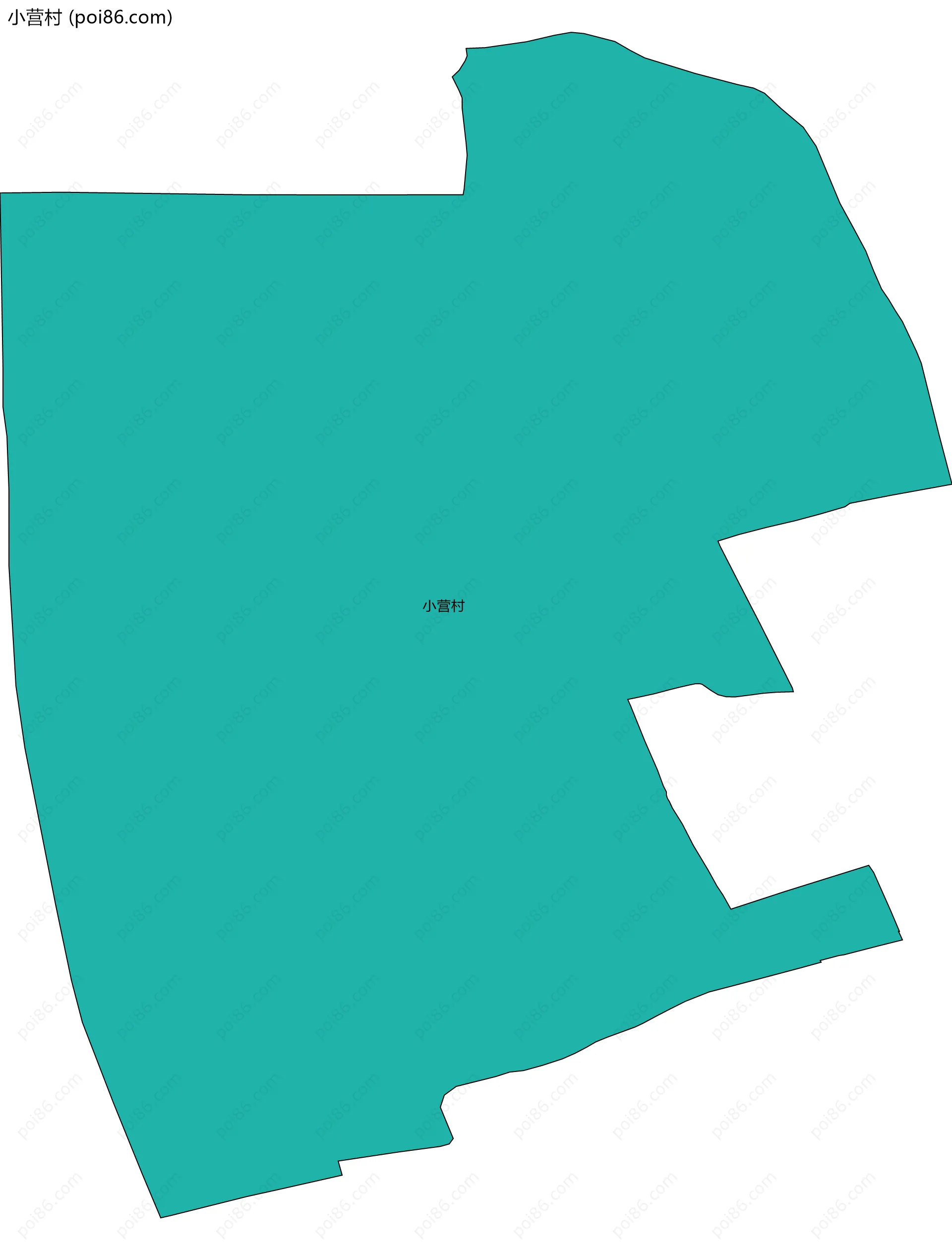 小营村边界地图