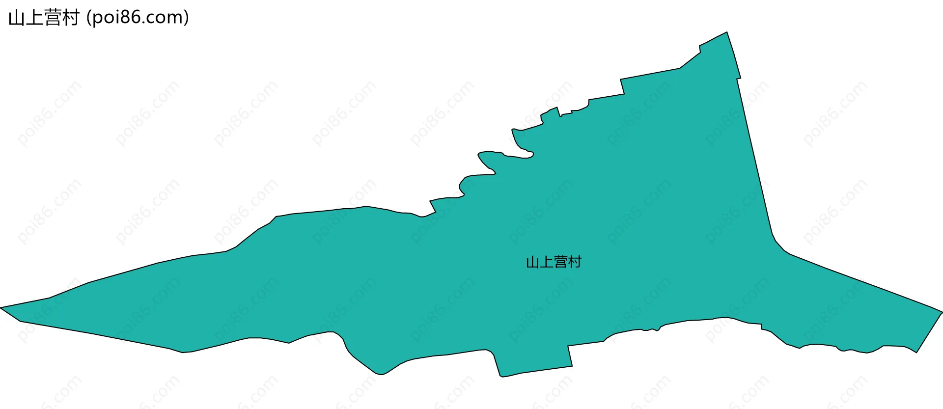 山上营村边界地图