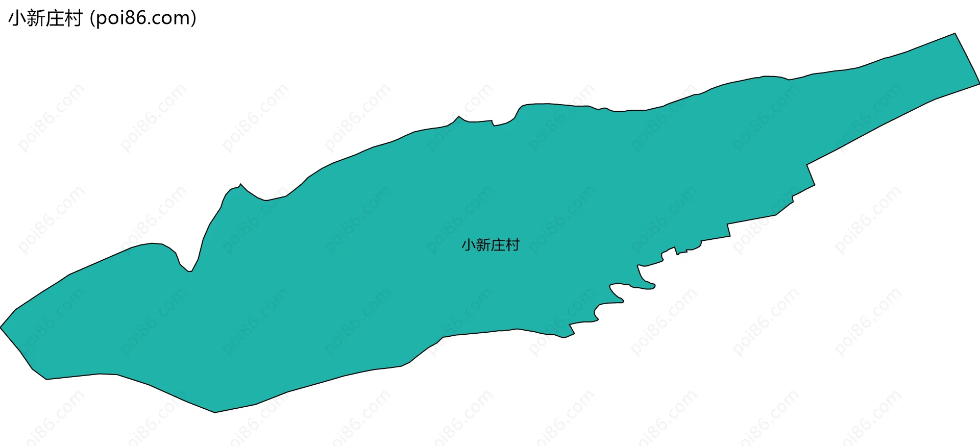 小新庄村边界地图