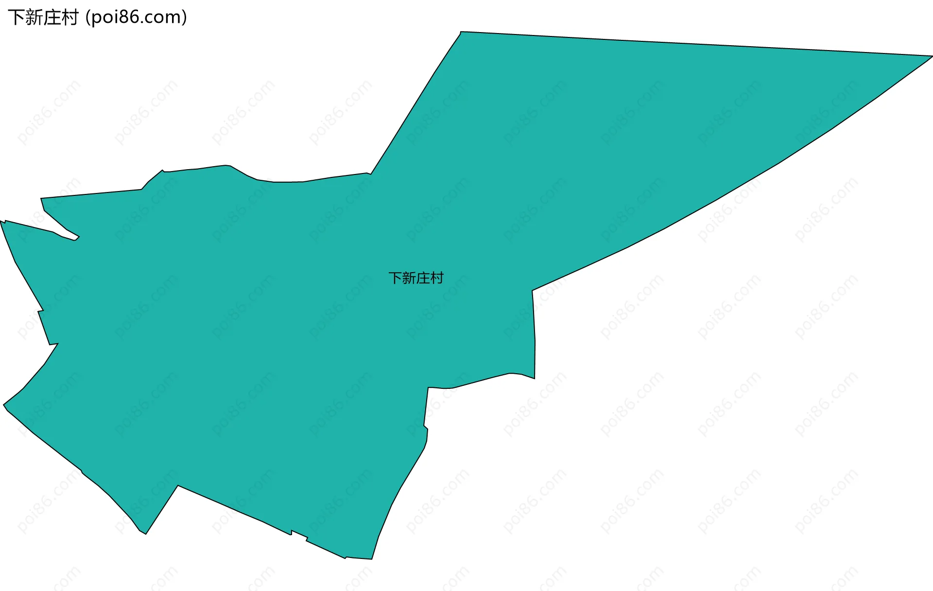下新庄村边界地图