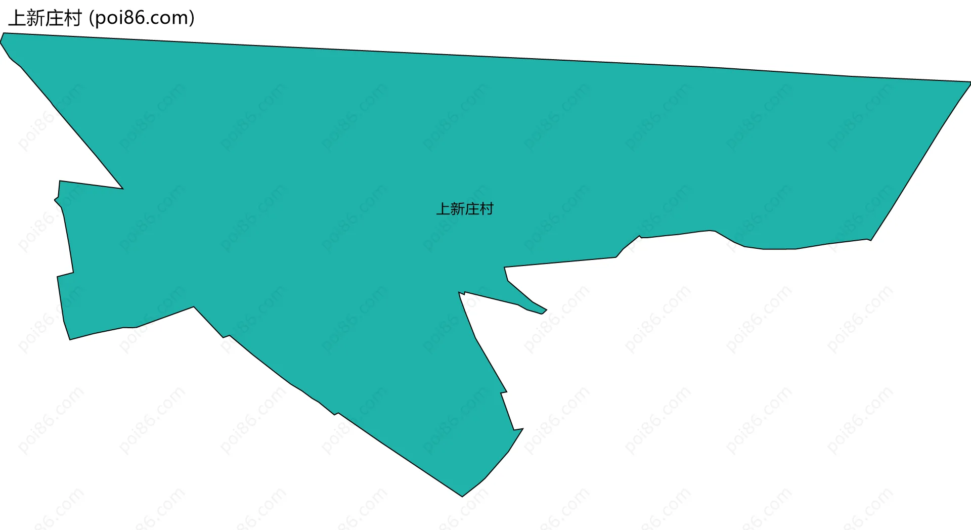 上新庄村边界地图