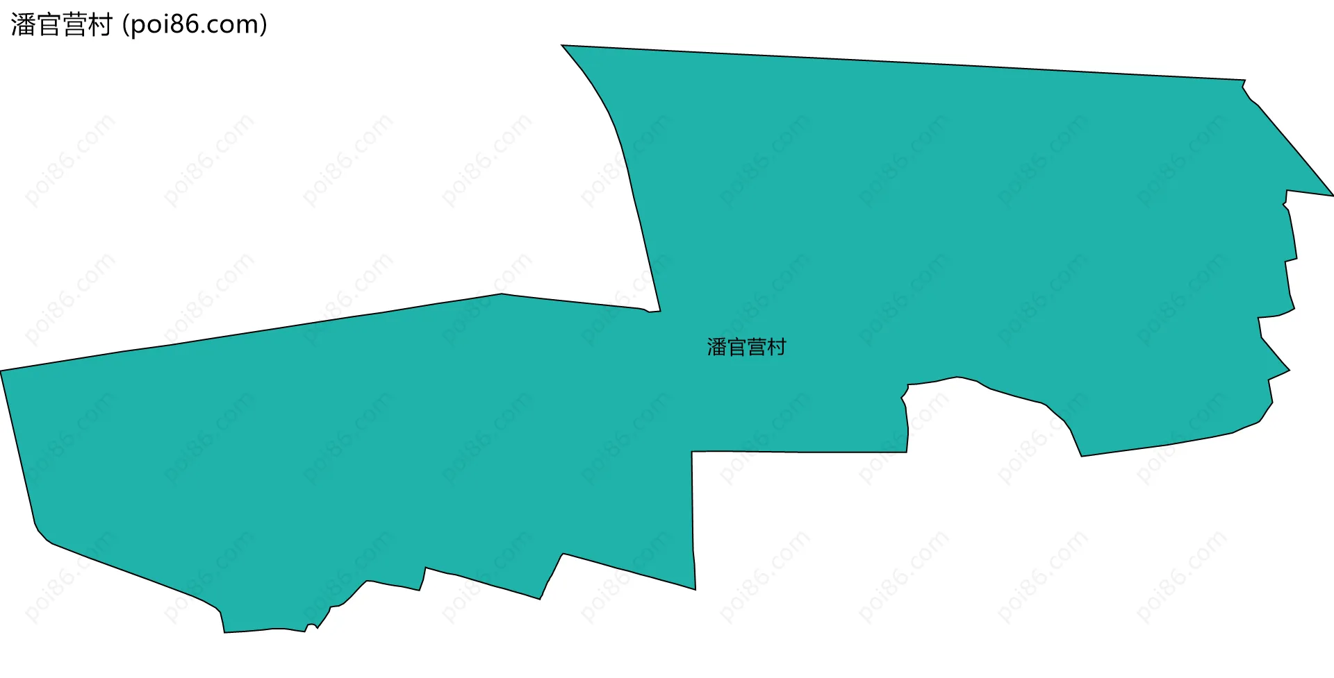 潘官营村边界地图