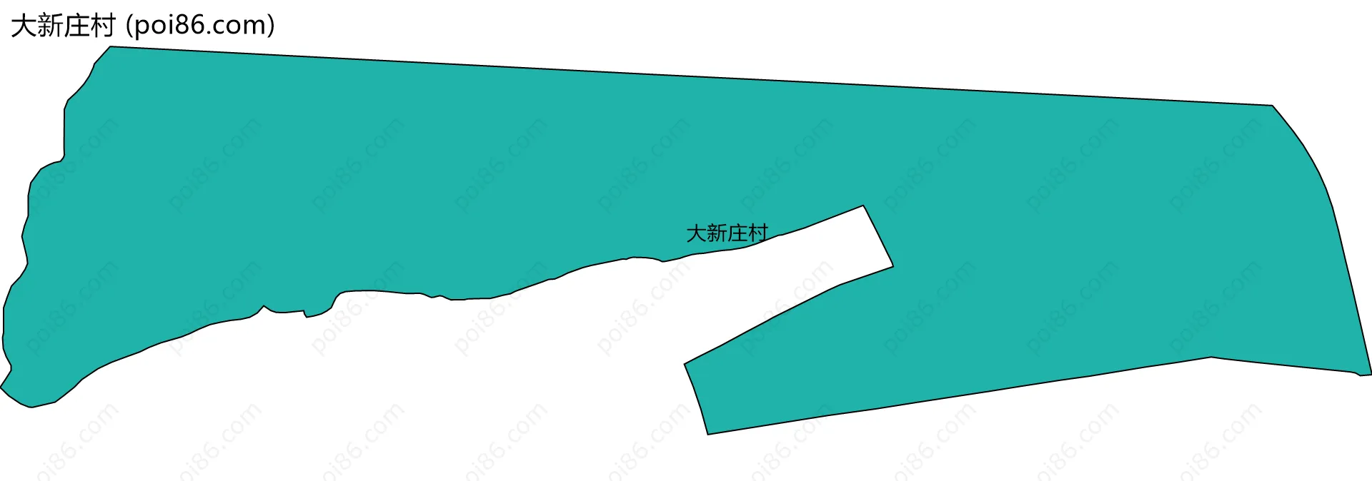 大新庄村边界地图