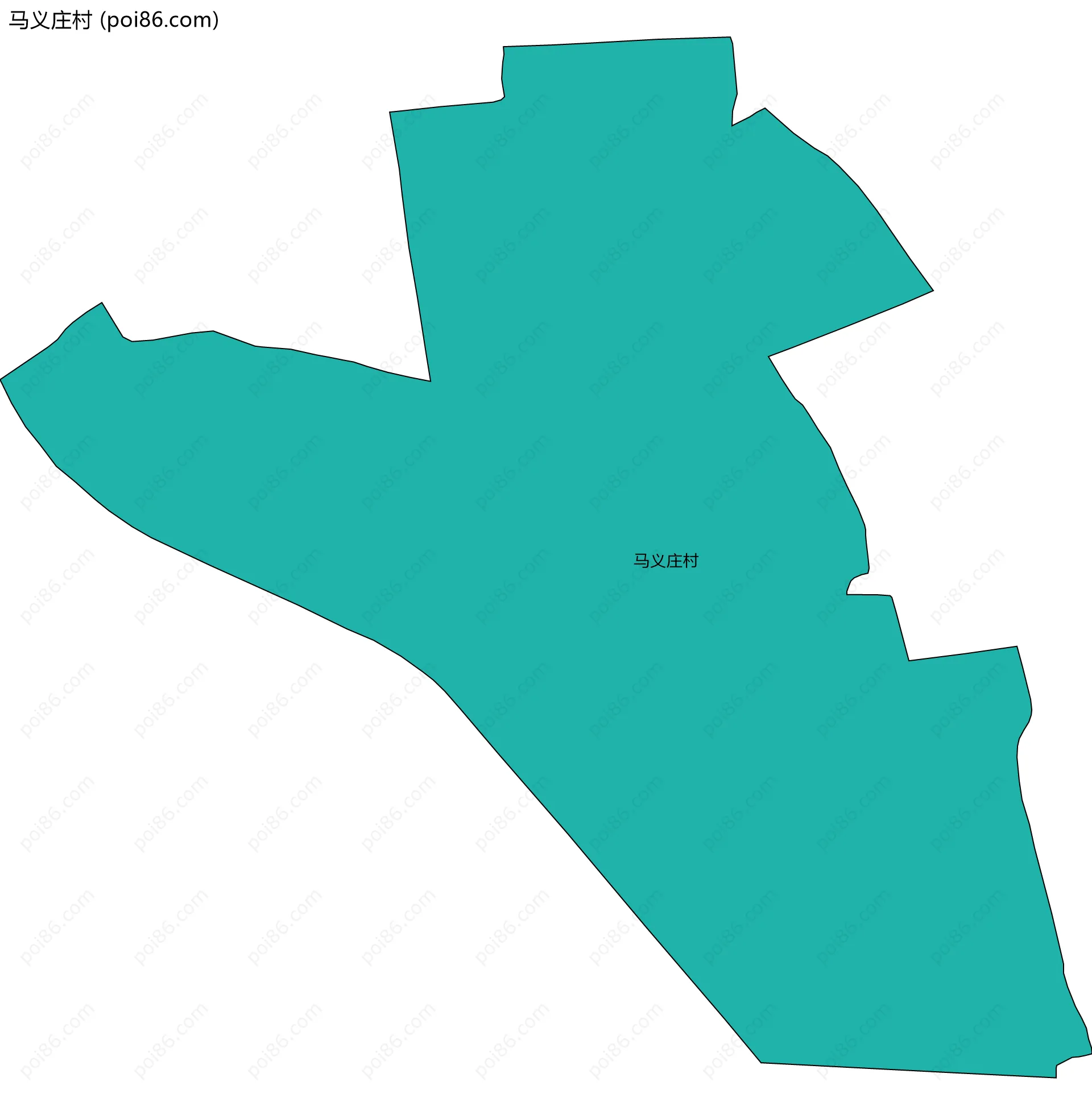 马义庄村边界地图