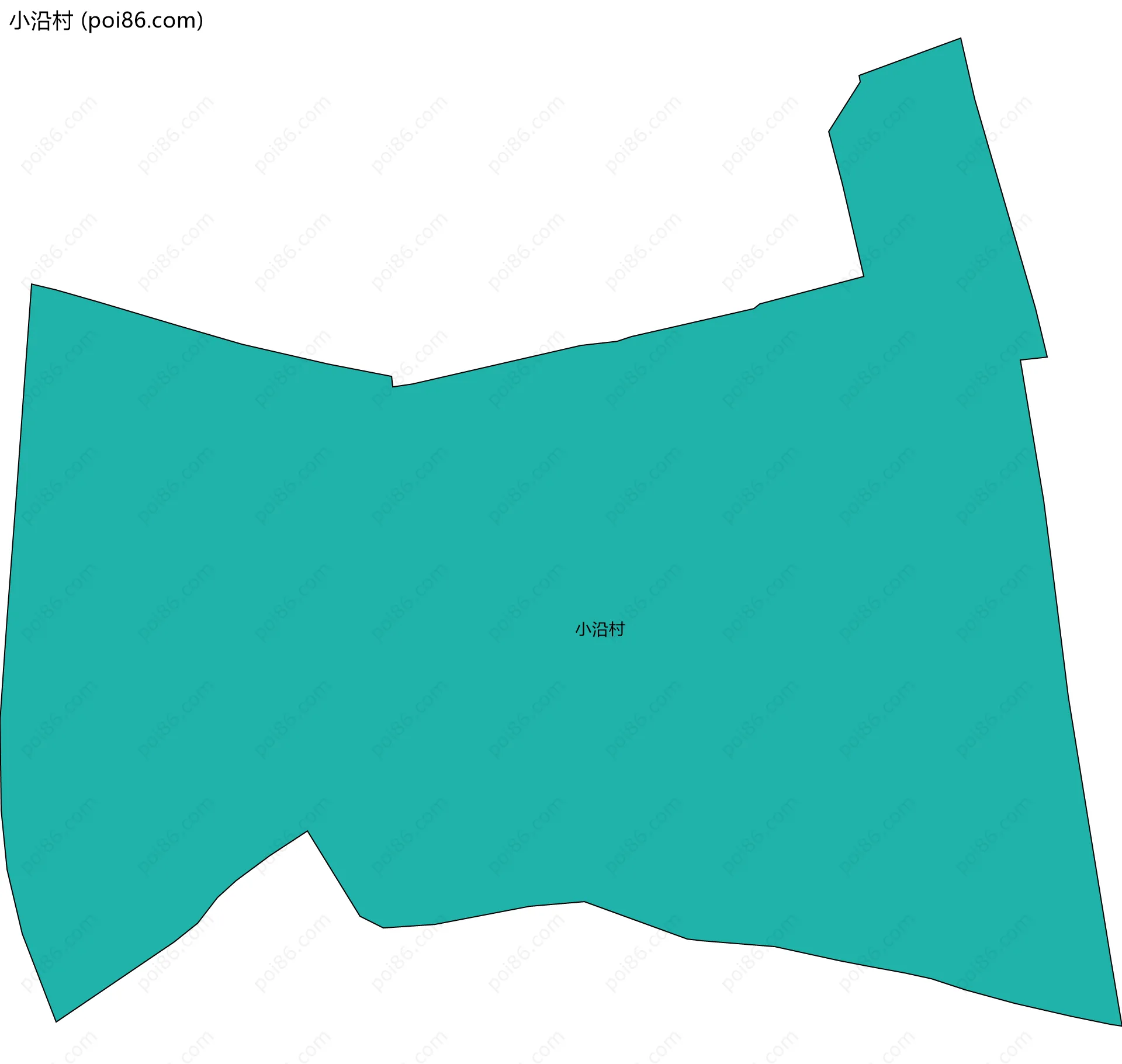 小沿村边界地图