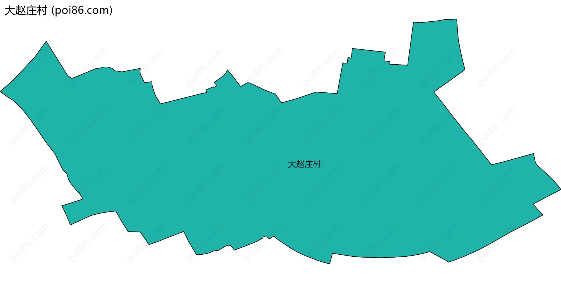 大赵庄村边界地图