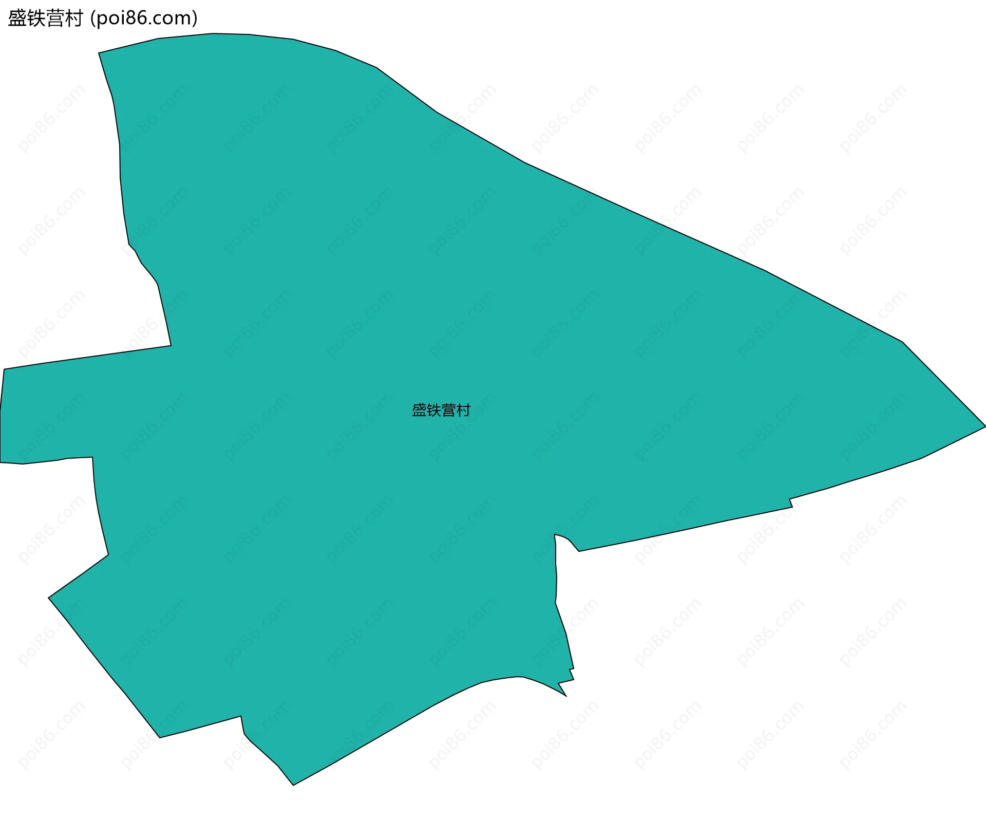 盛铁营村边界地图
