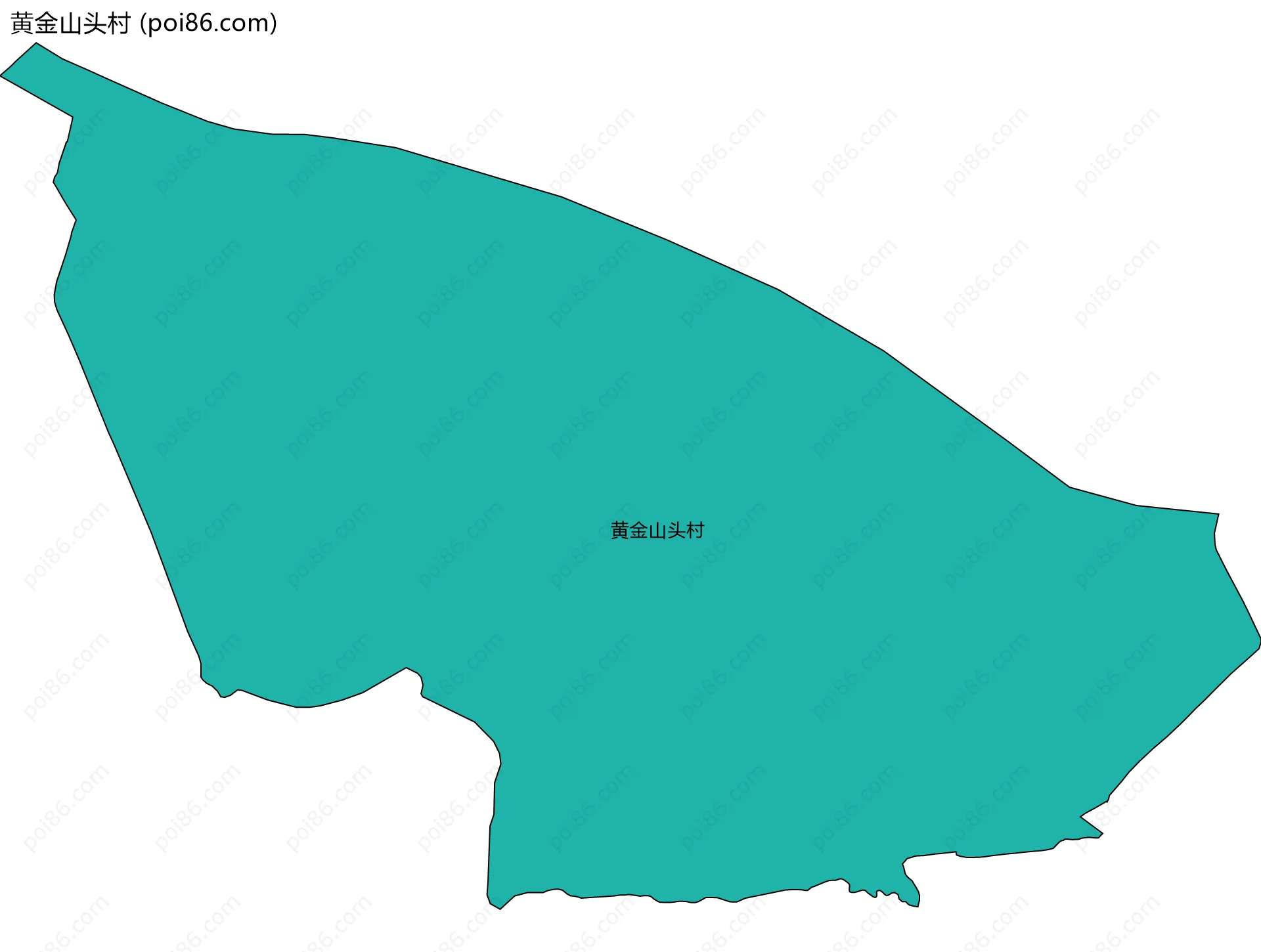 黄金山头村边界地图