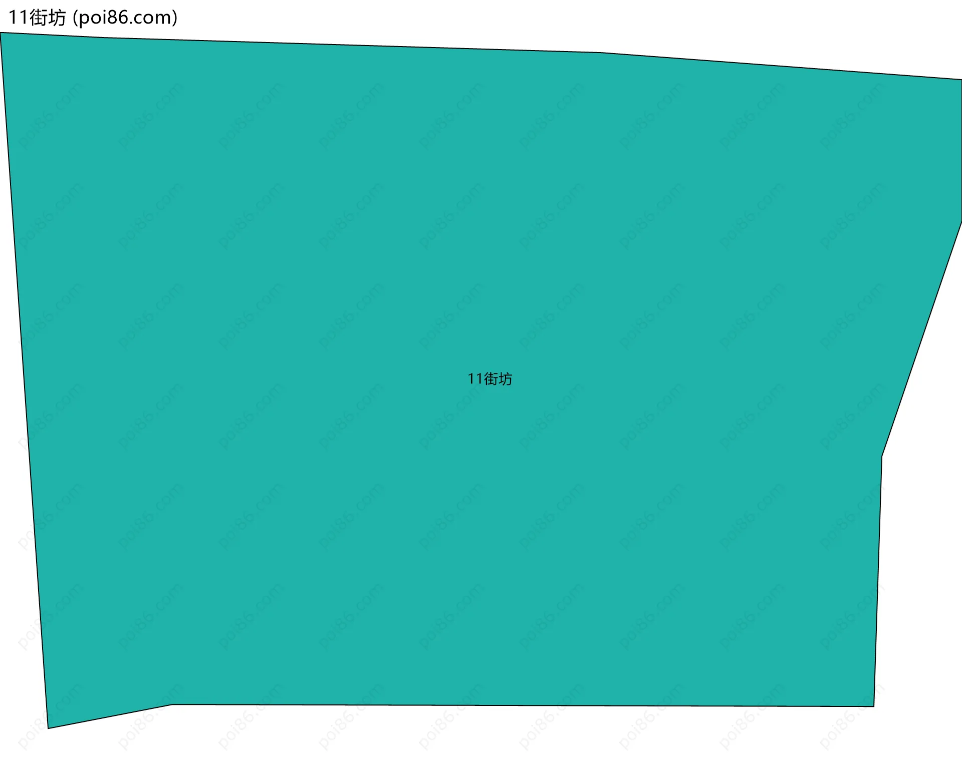 11街坊边界地图