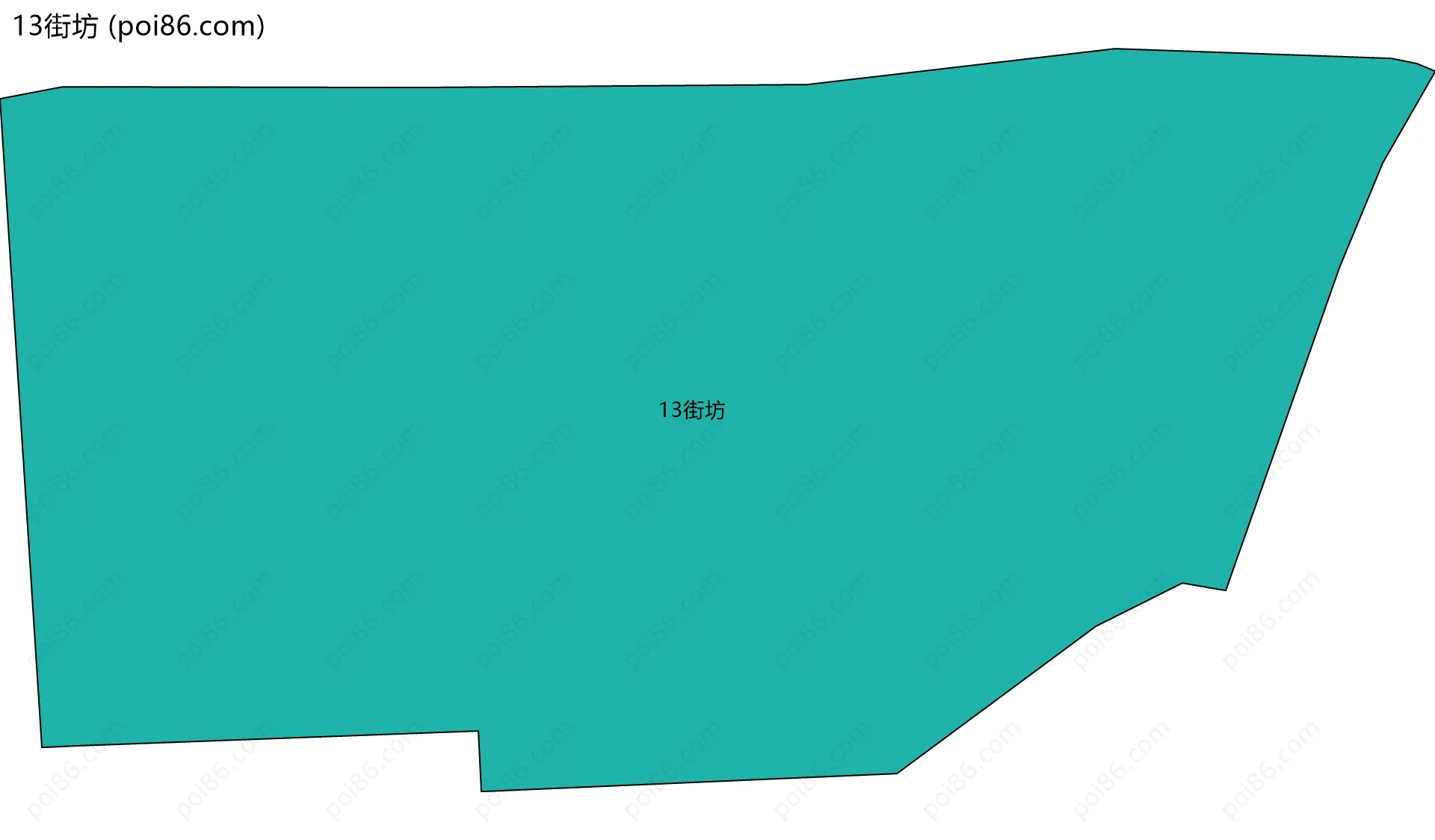 13街坊边界地图