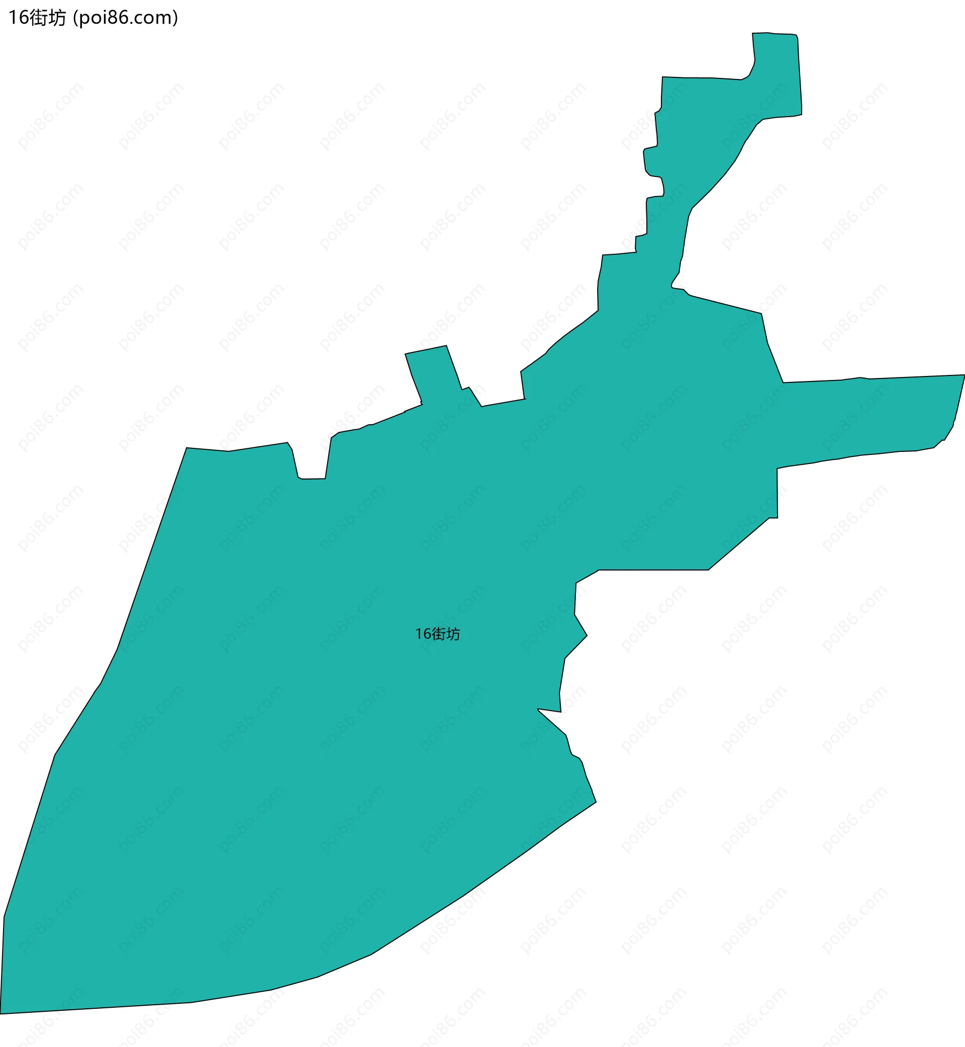 16街坊边界地图