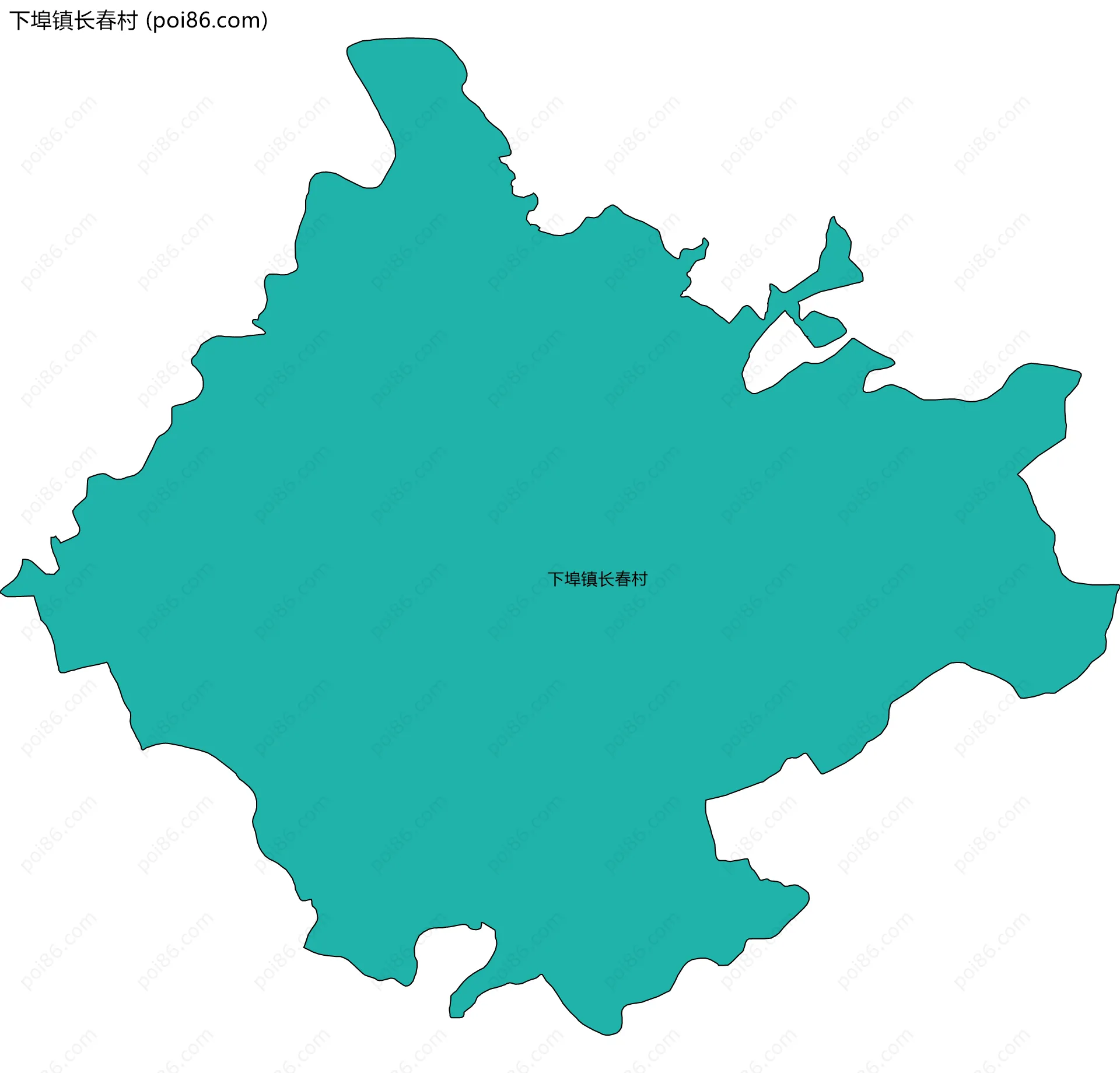 下埠镇长春村边界地图