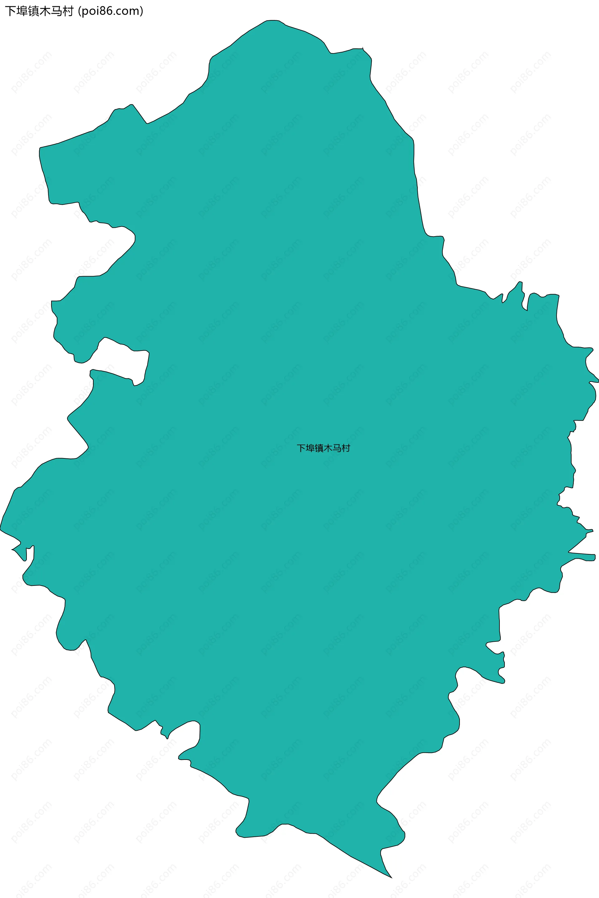 下埠镇木马村边界地图