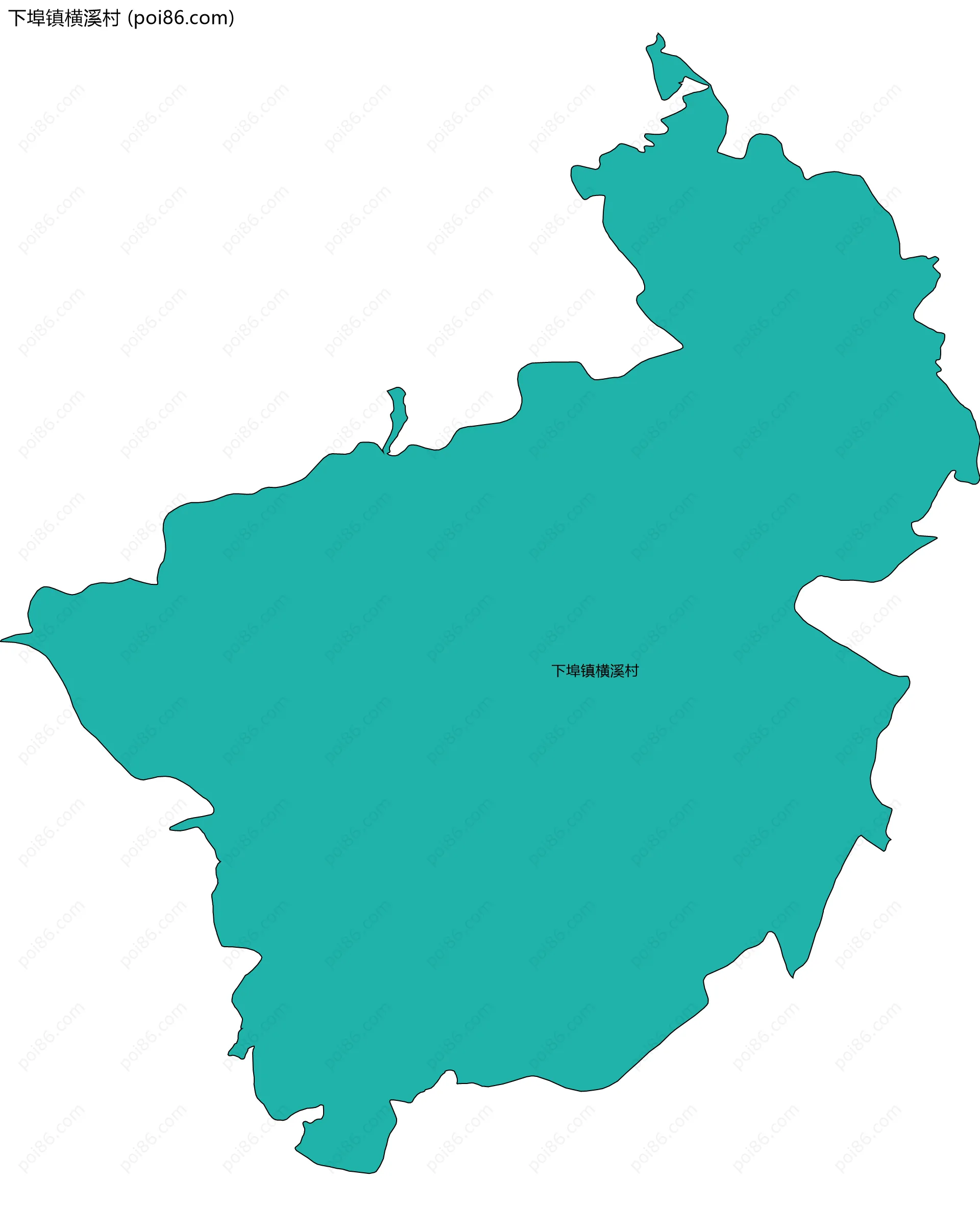 下埠镇横溪村边界地图